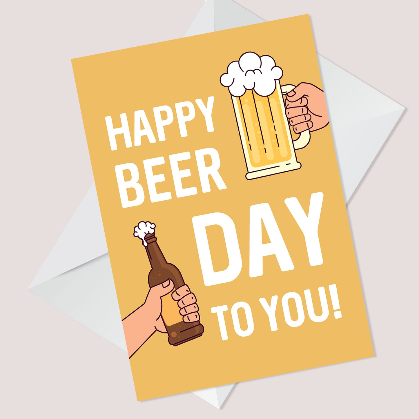 Funny Birthday Card For Dad Uncle Brother Son A6 Card Beer Card