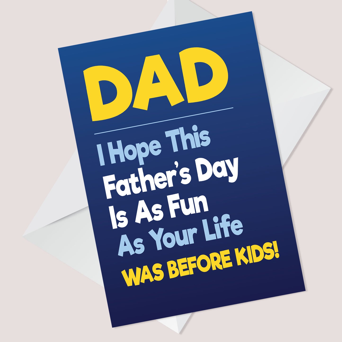 Funny Dad Fathers Day Card Funny Dad Card From Daughter Son