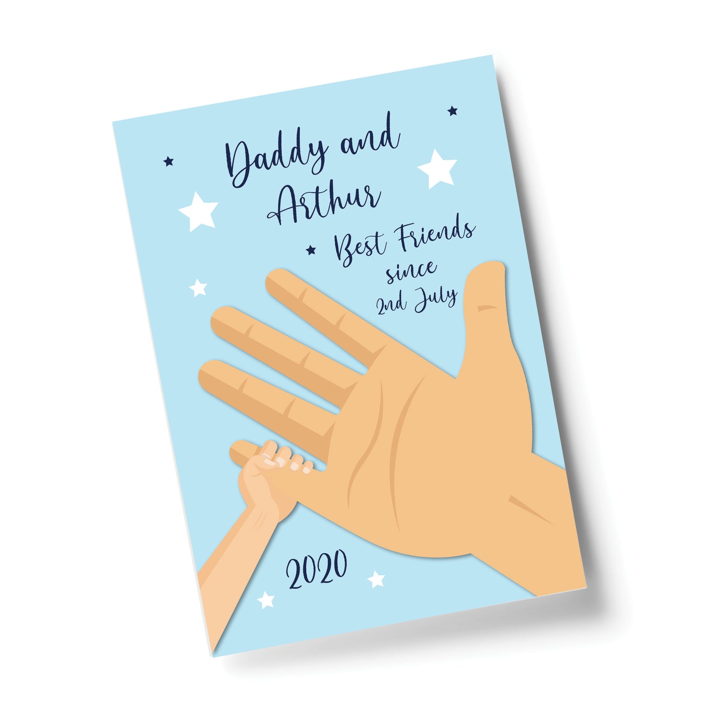 Personalised Baby Gift For New Daddy Print Birth Details Nursery