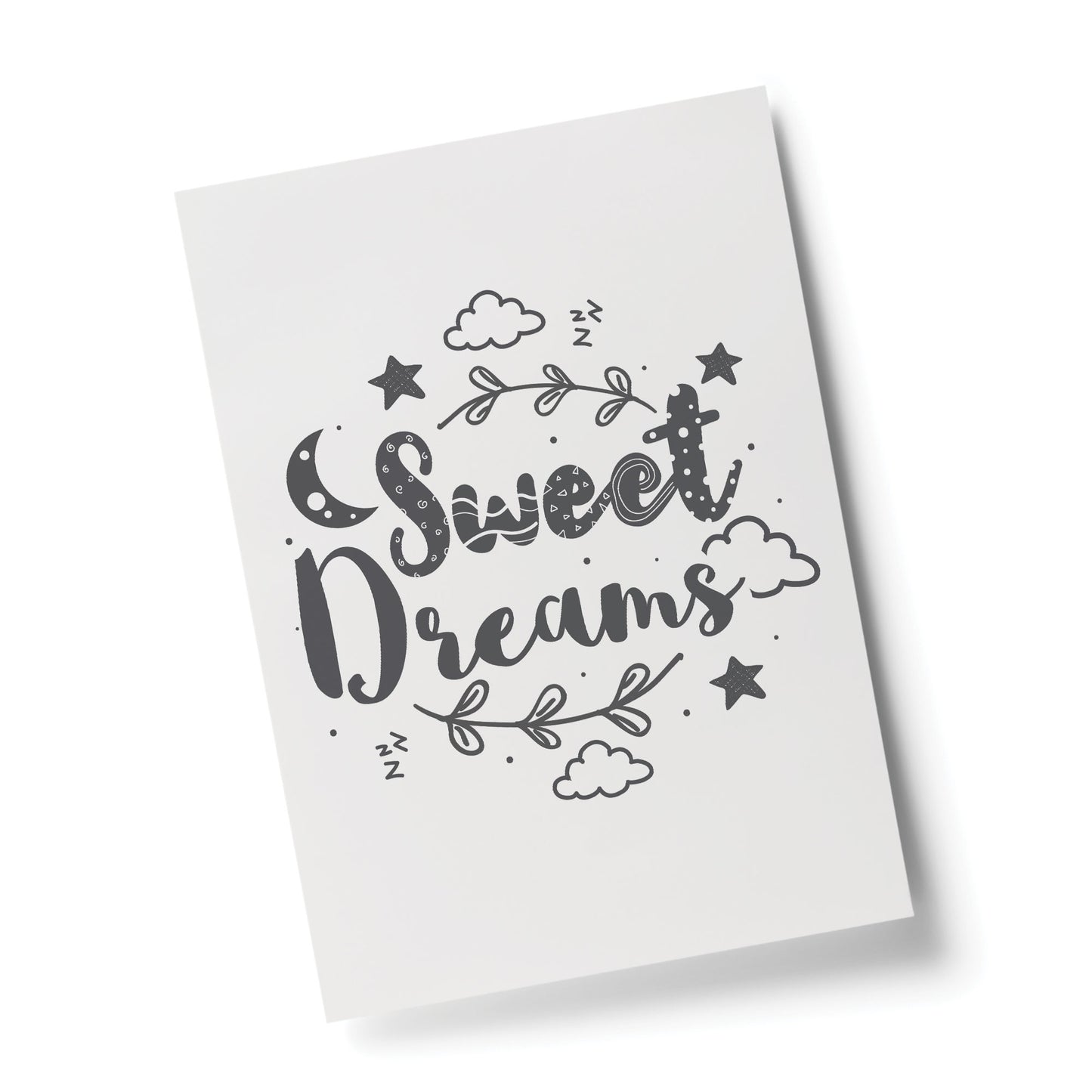 Cute Bedroom Sign Grey Nursery Print For Baby Girl Boy Bedroom