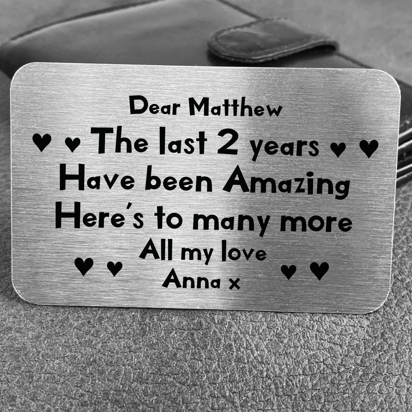 Personalised 2nd Anniversary 2 Year Anniversary Gifts Boyfriend