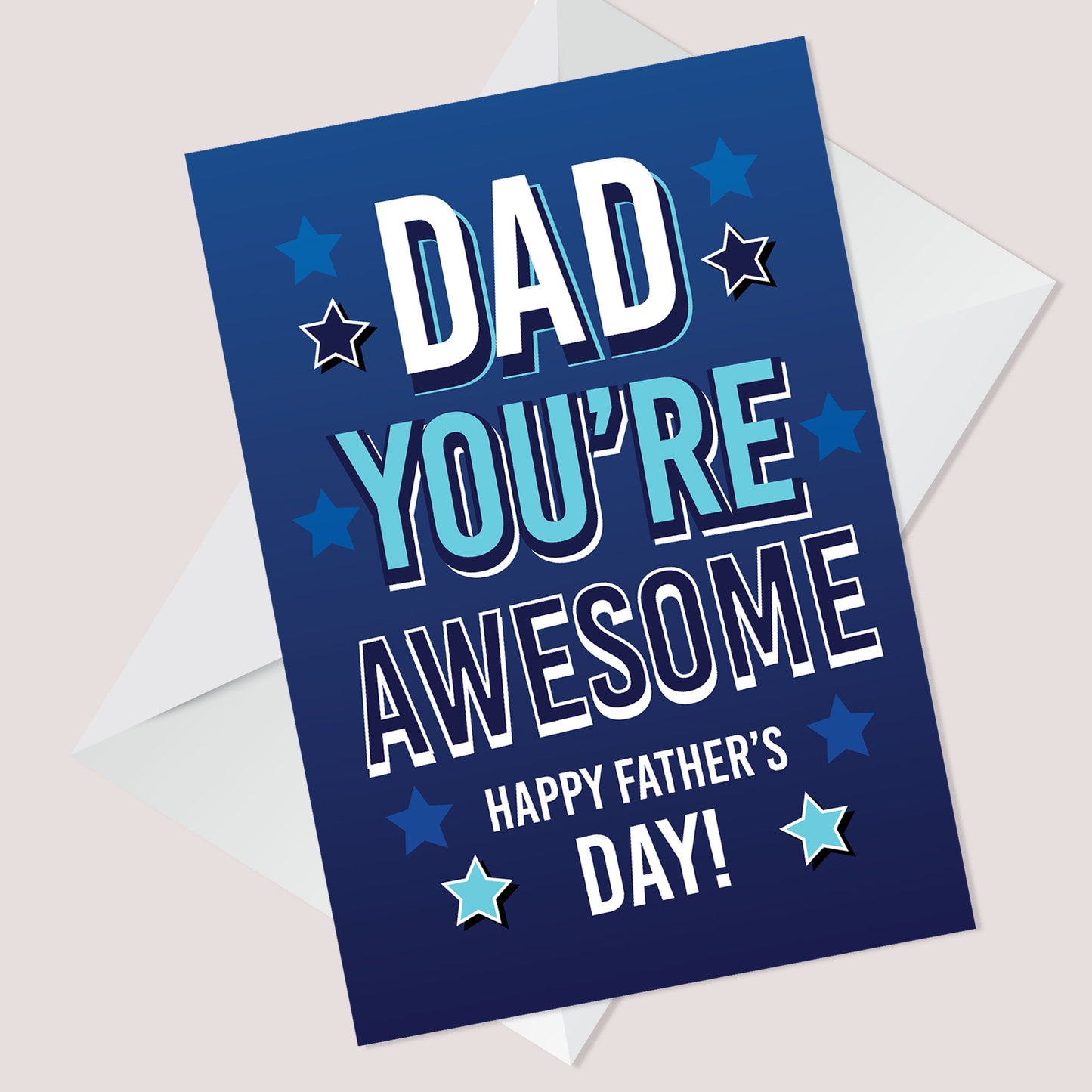 Dad Fathers Day Card From Daughter Son Novelty Fathers Day Card