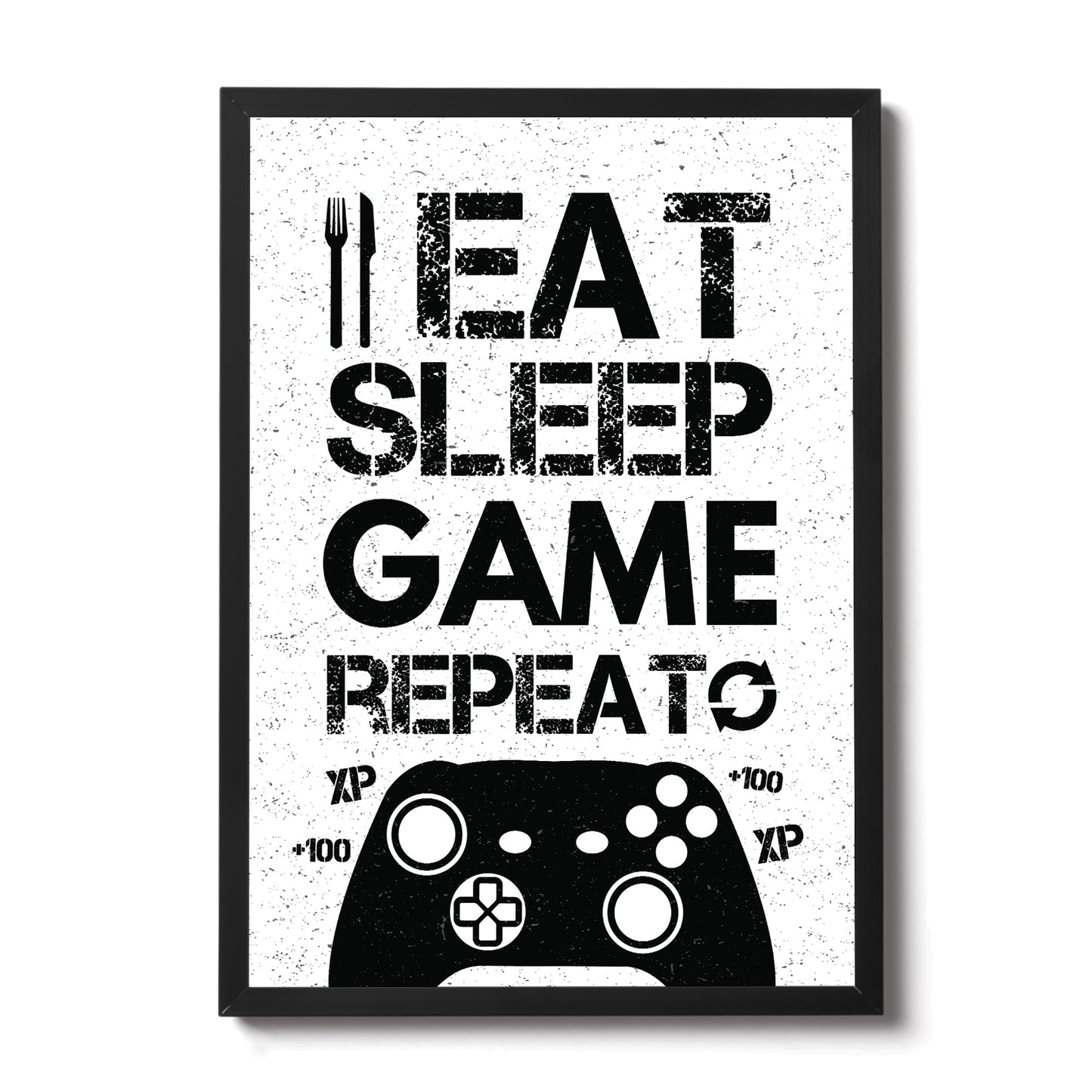 Boys Bedroom Decor Framed Gaming Print For Wall Gaming Sign
