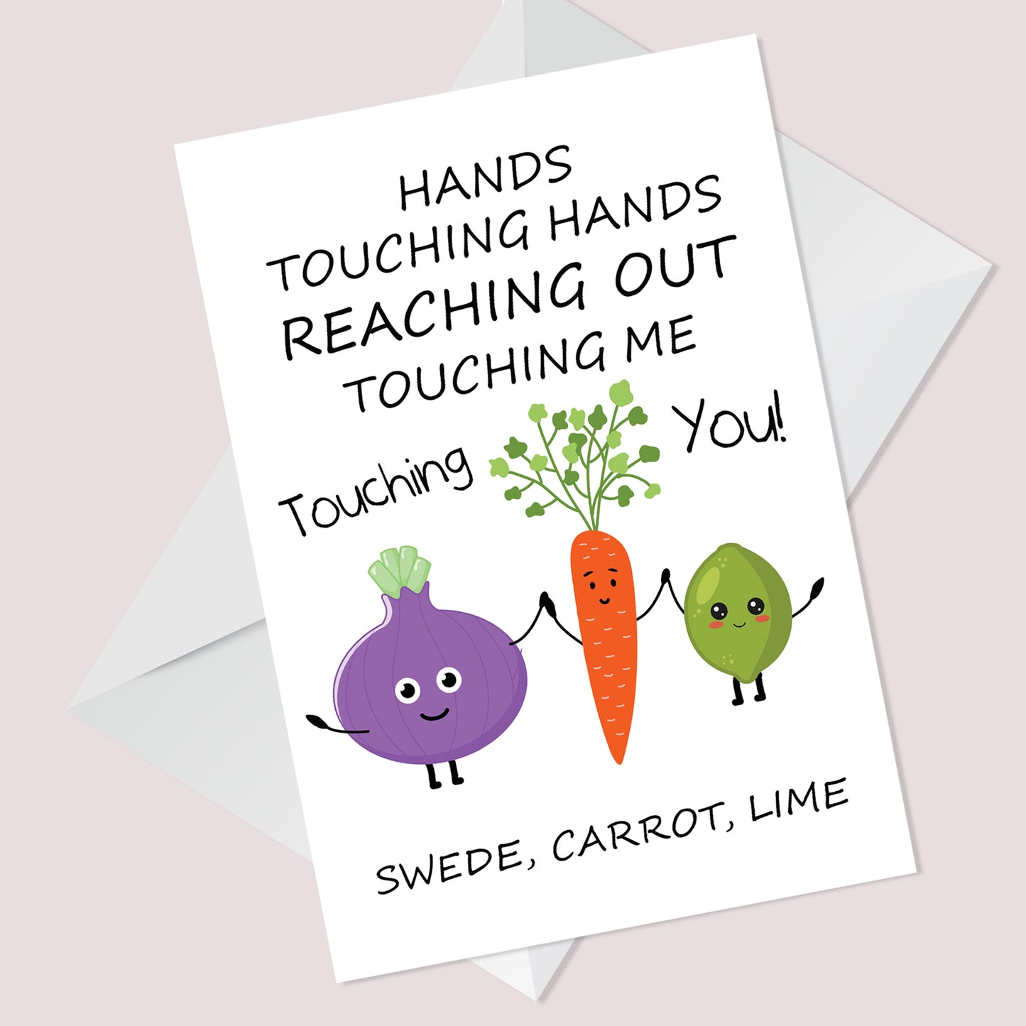 Swede Carrot Lime Sweet Funny Birthday Card Card for Caroline