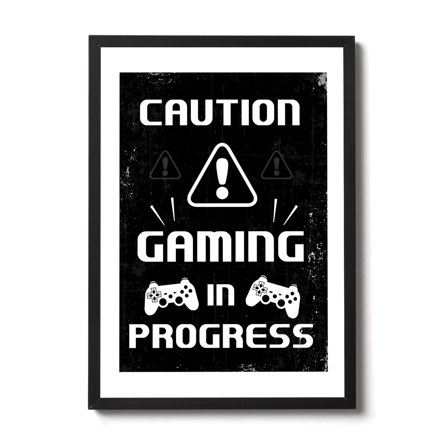 Beware Gaming Sign Boys Bedroom Decor Funny Gamer Gift Framed