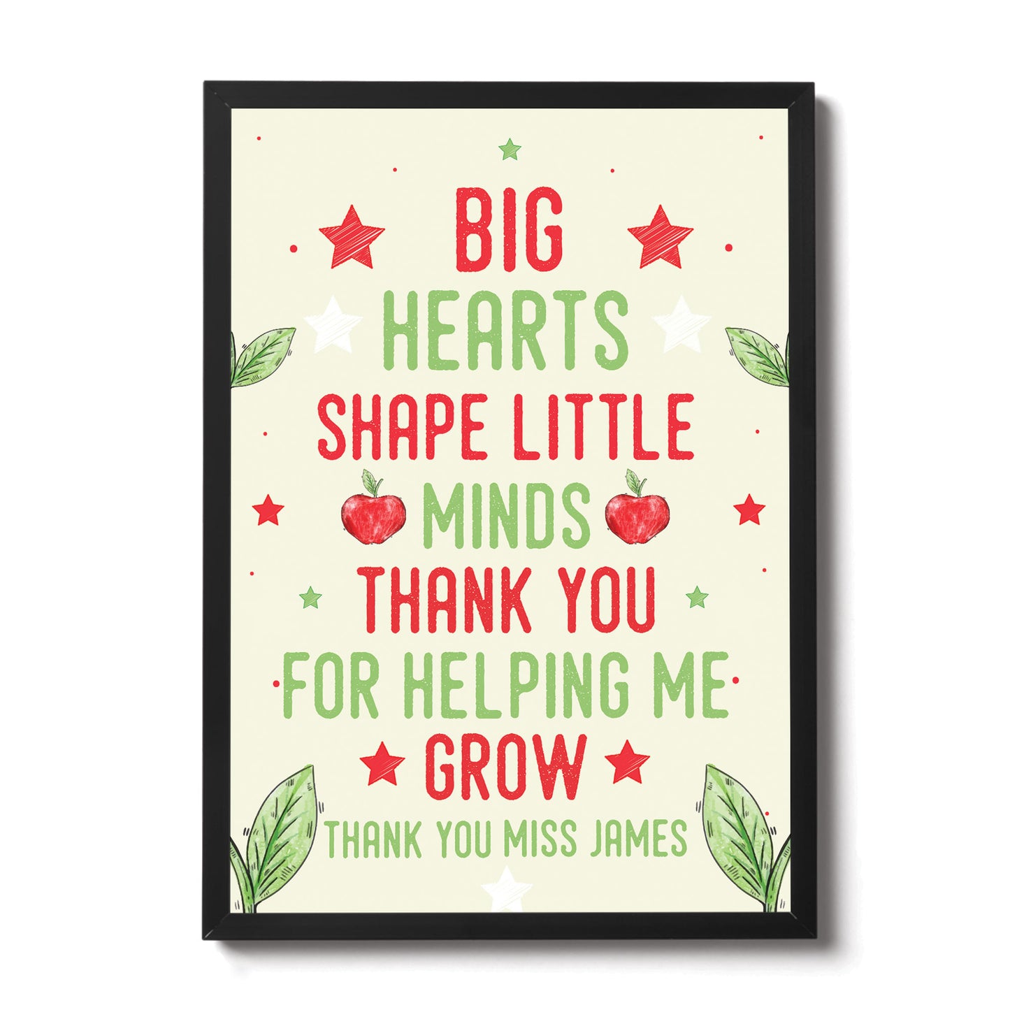 Thank You Gift For Teacher Teaching Assistant Framed Print Gift