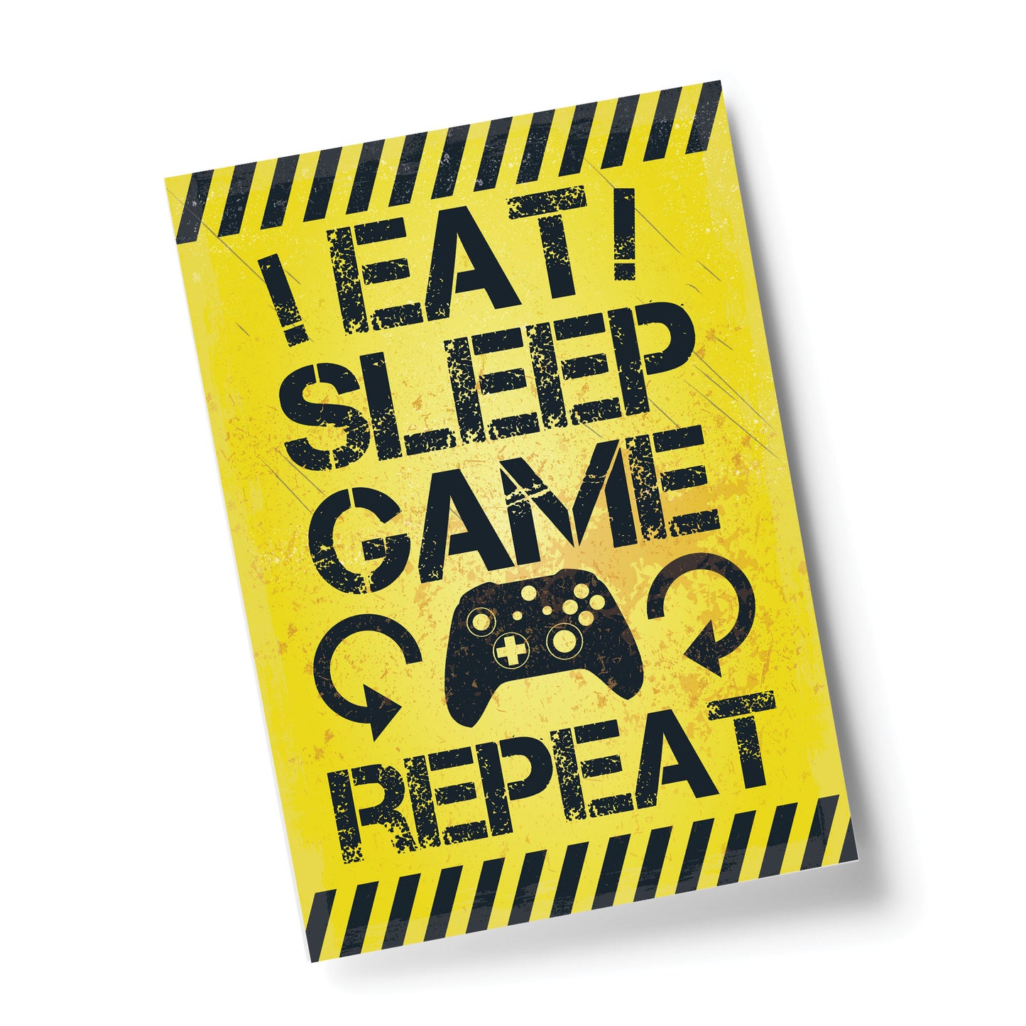 Gaming Sign Yellow Gaming Print For Wall Boys Bedroom Decor Gift