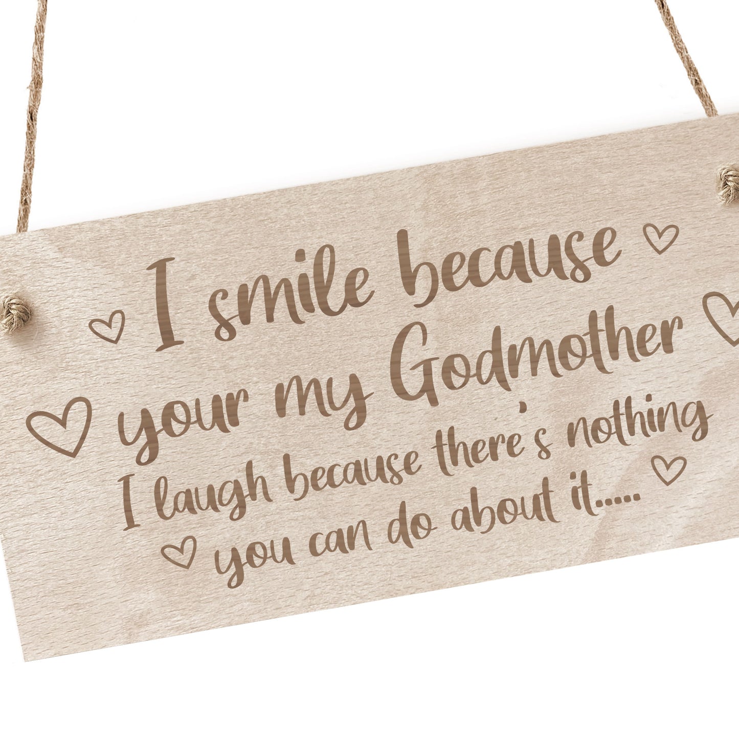 Godmother Gift Godparent Gift Wooden Sign Funny Birthday Gift
