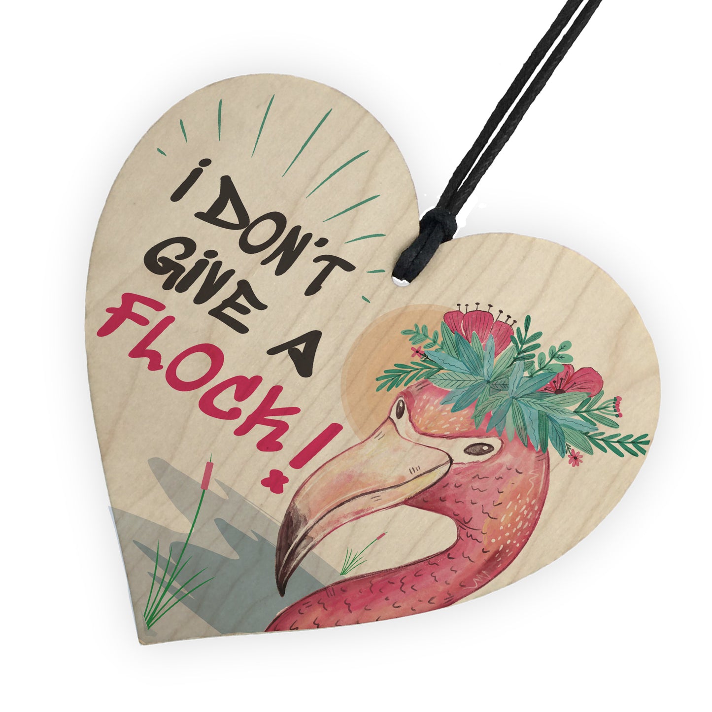 I Don't Give A Flock Flamingo Art Party Accesory Decoration