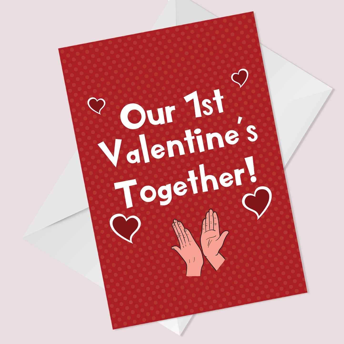 Our First 1st Valentines Card For Him Her Boyfriend Girlfriend