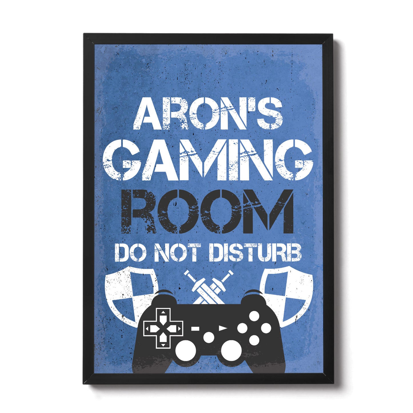 Personalised Bedroom Framed Print Boys Bedroom Wall Art