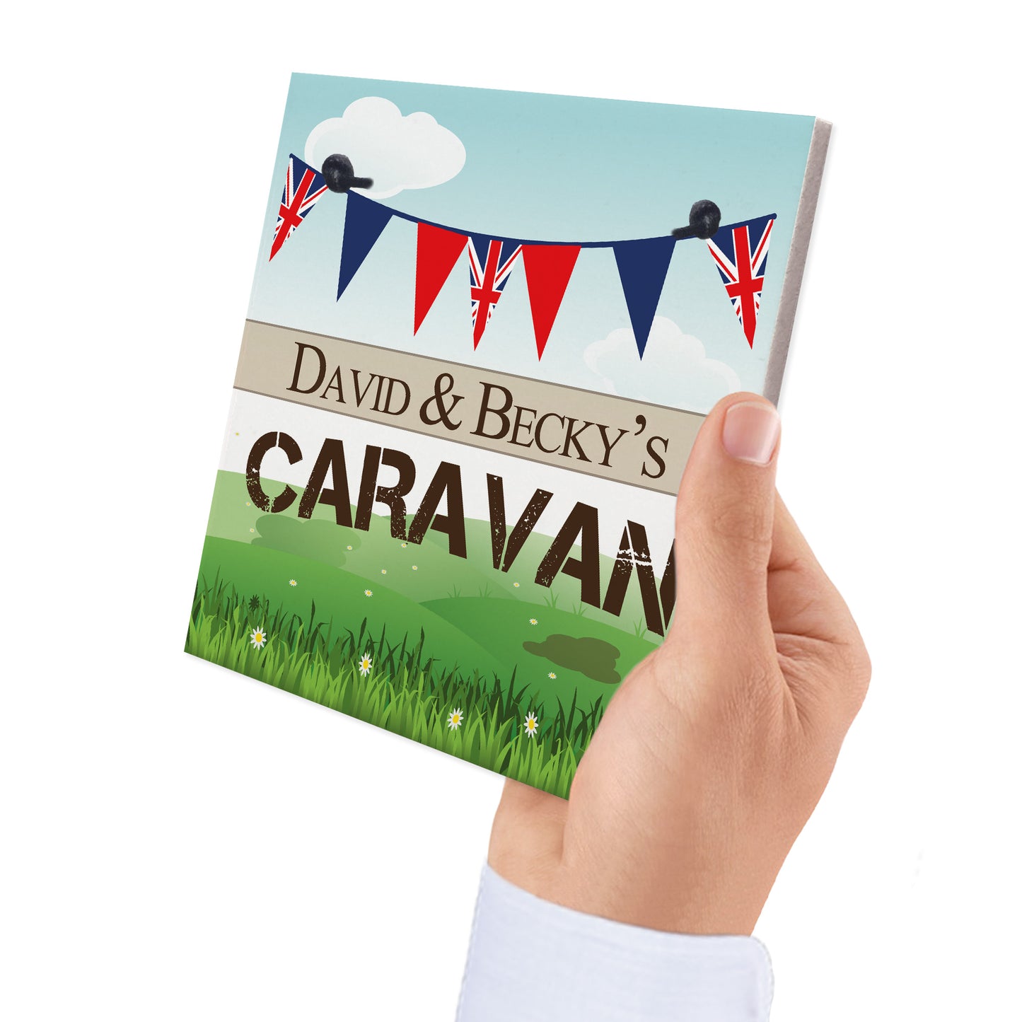 Personalised Caravan Campervan Friendship Gift Hanging Plaque