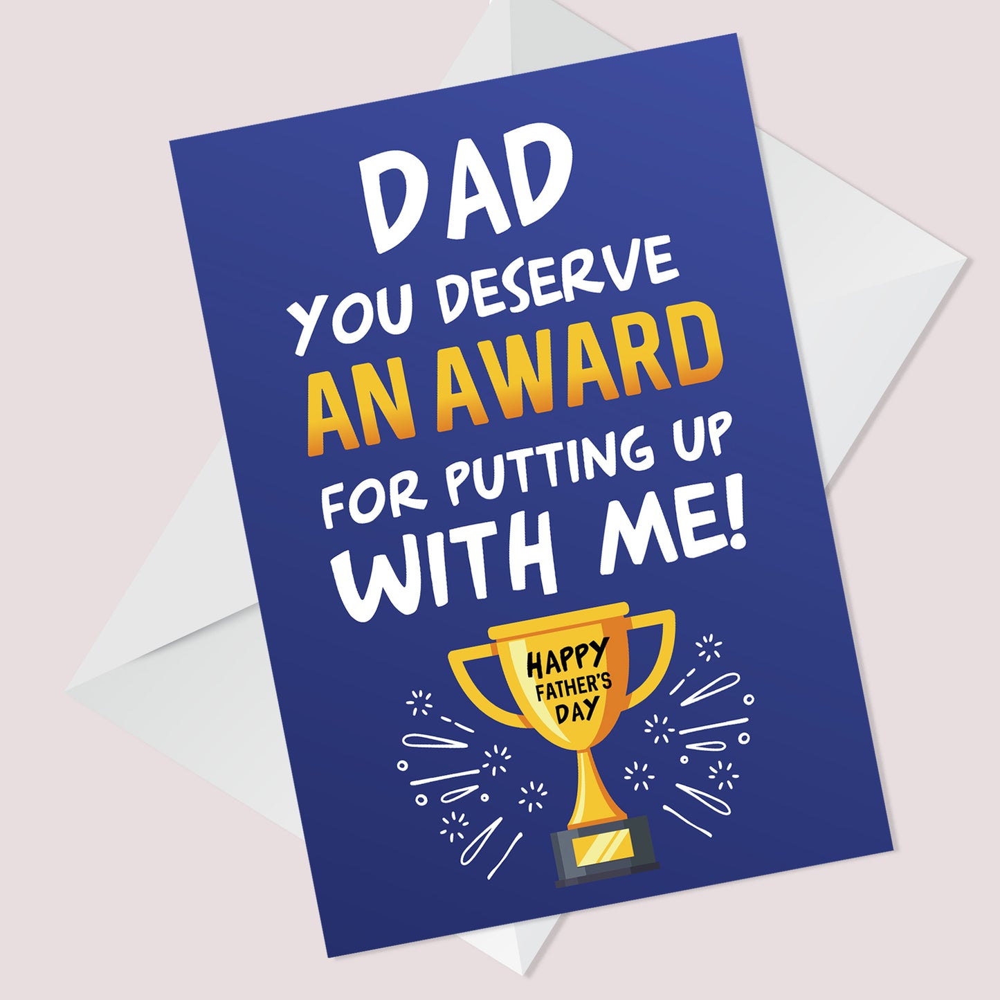 Mother's Day Card Award Funny Greeting Card for Dad Daughter Son