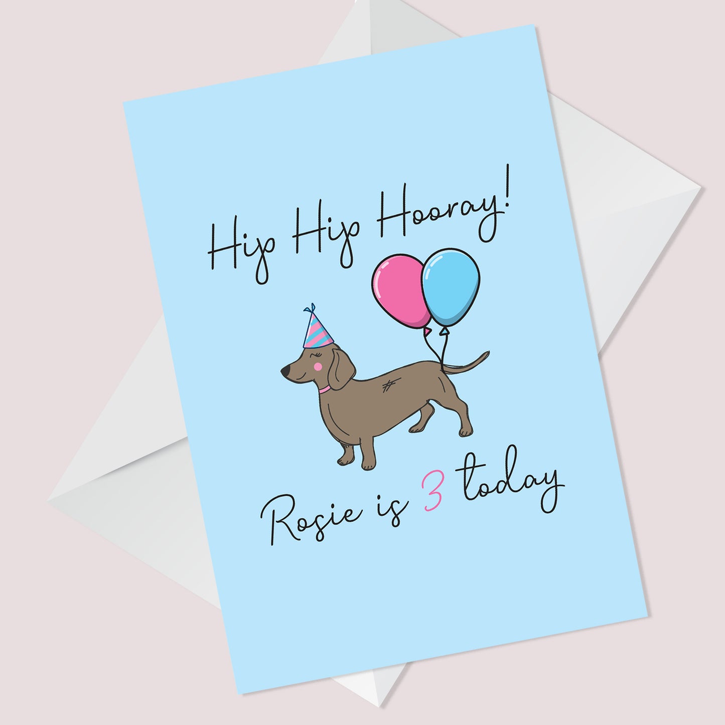 Funny Birthday Card For The Dog Novelty Dachshund Card For Dog