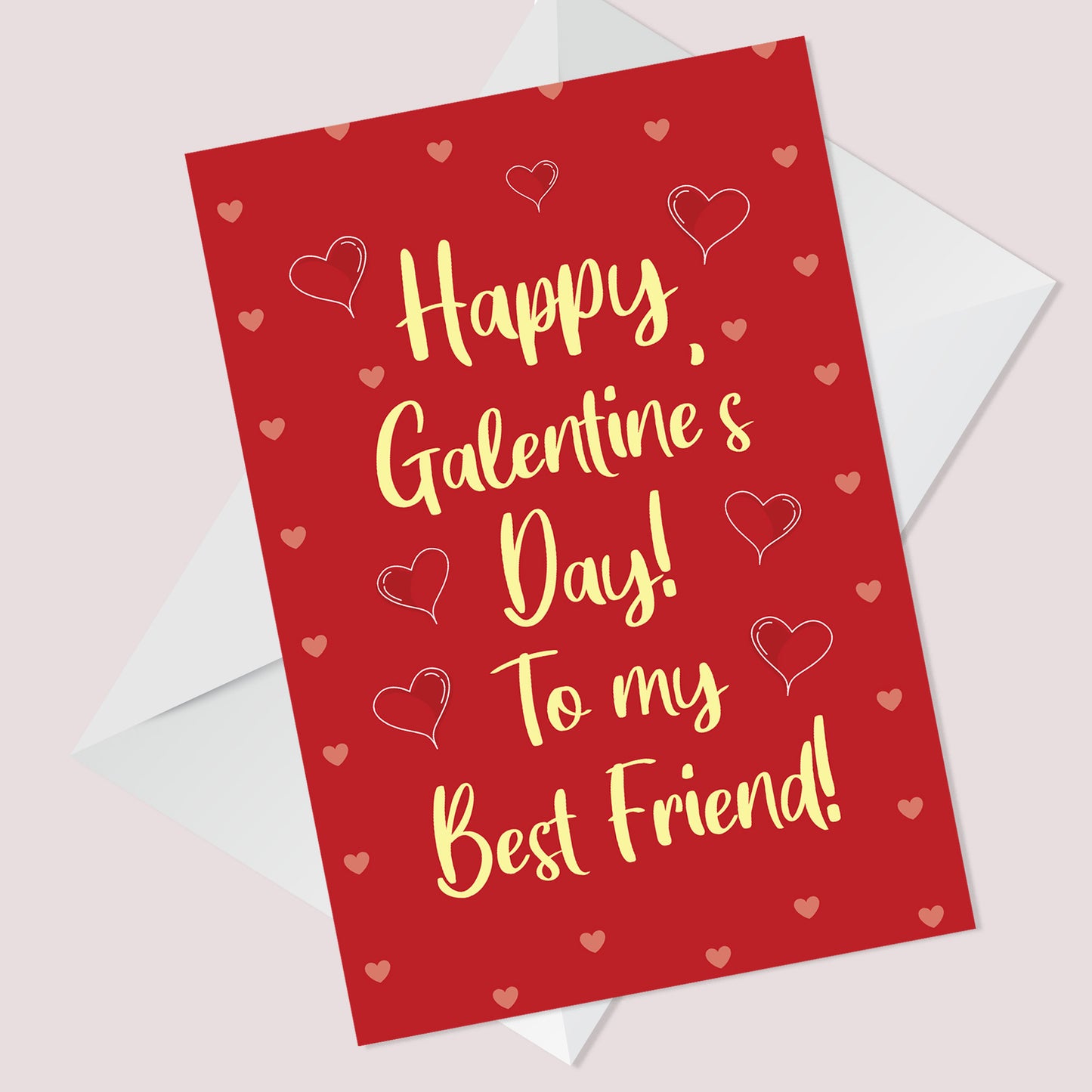 Happy Galentines Day Card For Best Friend Funny Valentines Card