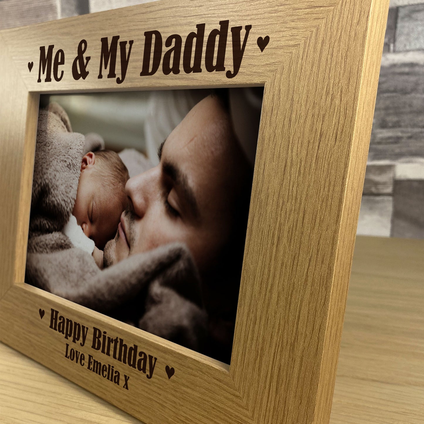 Unique Birthday Gift For Daddy ME AND MY DADDY Photo Frame