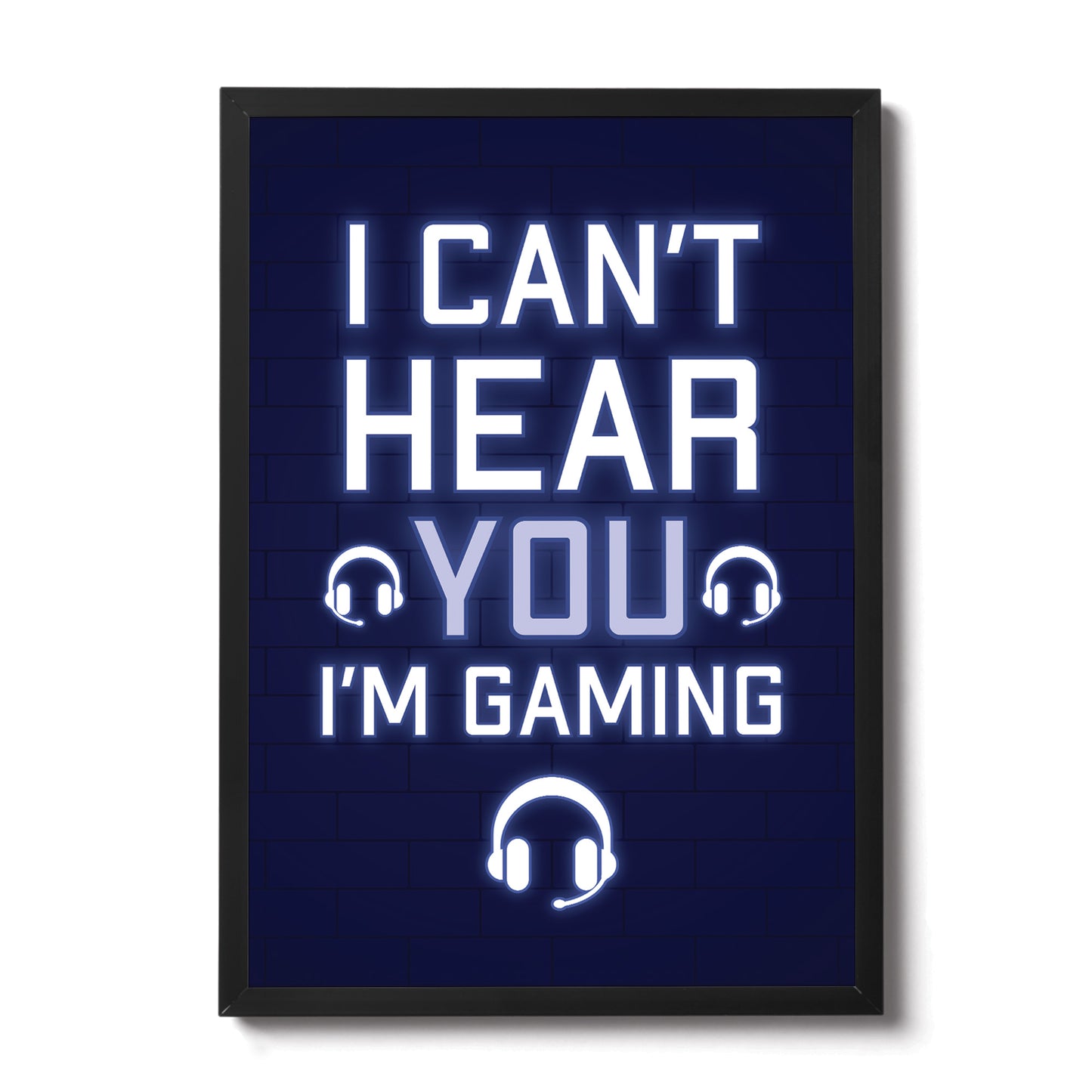 Framed Gaming Print For Games Room Boys Bedroom Gamer Poster