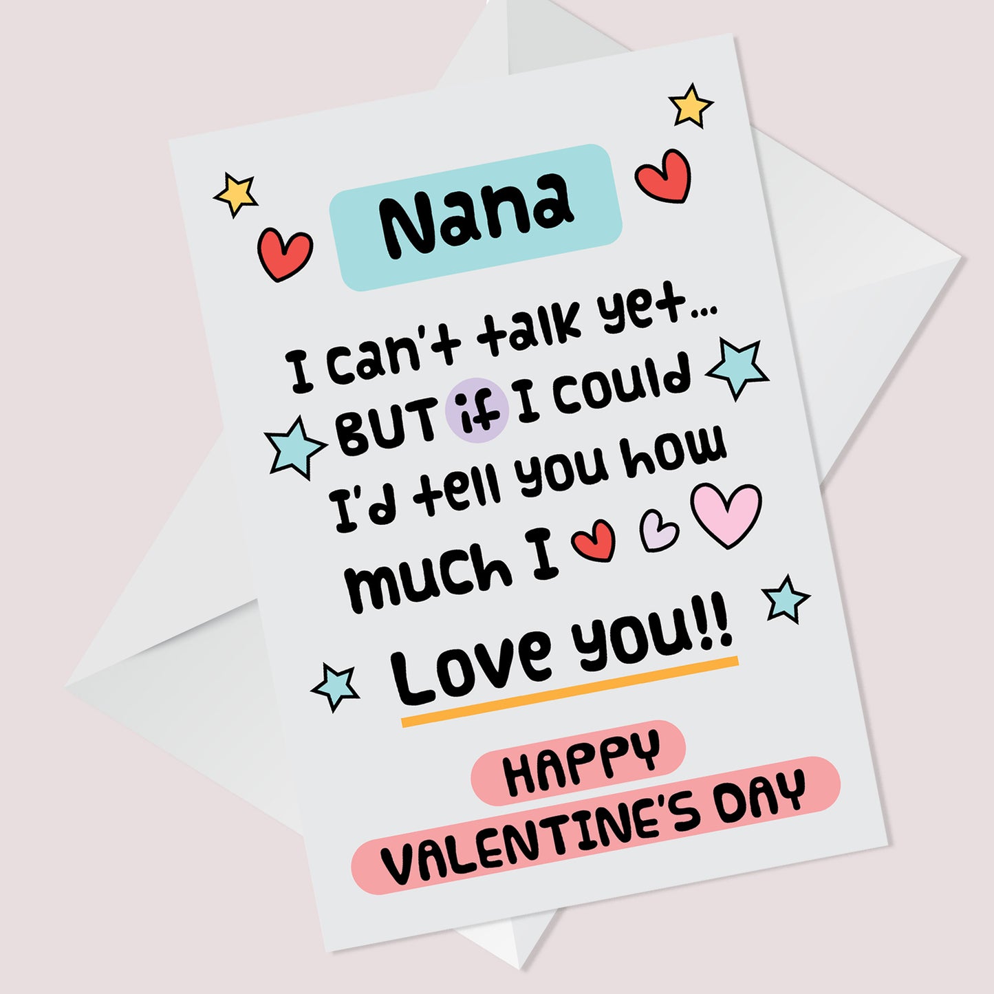 Happy Valentines Card For Nana Card From New Baby New Nana Card