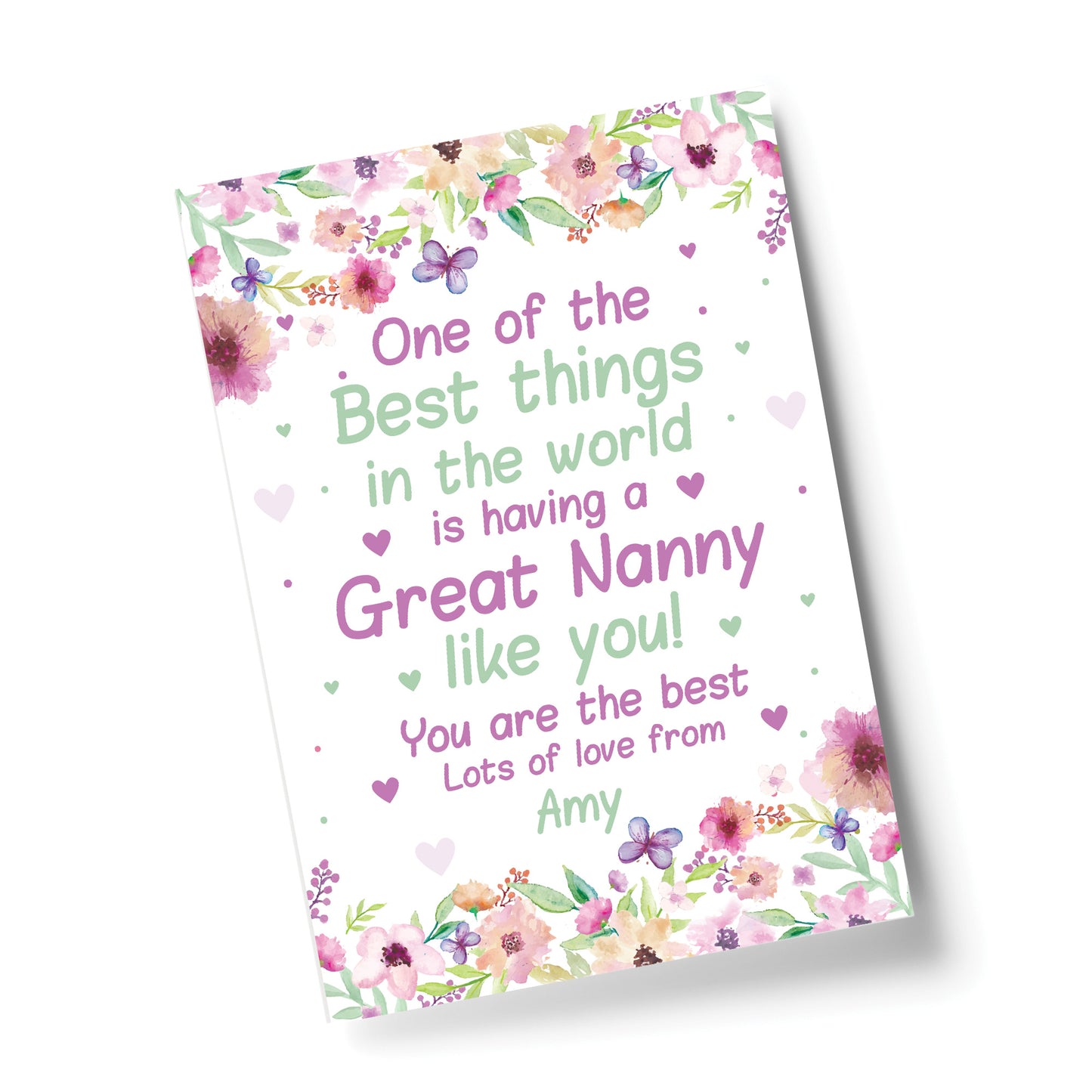 Nanny Grandma Great Nanny Birthday Christmas Gift From Granchild