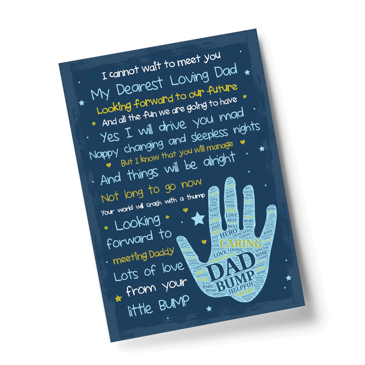 Daddy To Be Gifts From The Bump Baby Poem New Daddy Gift