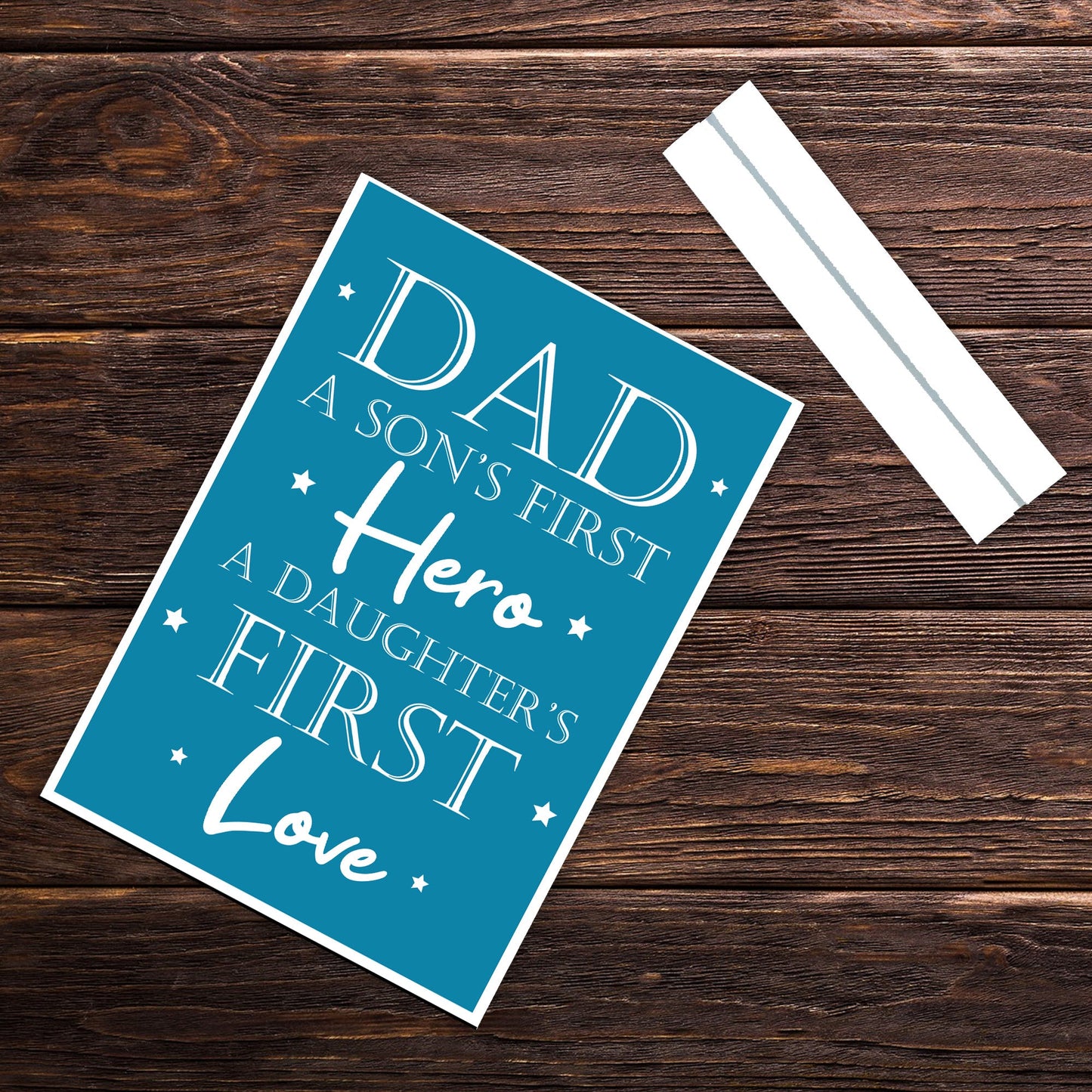 Fathers Day Gift From Daughter Son Standing Plaque Love Hero
