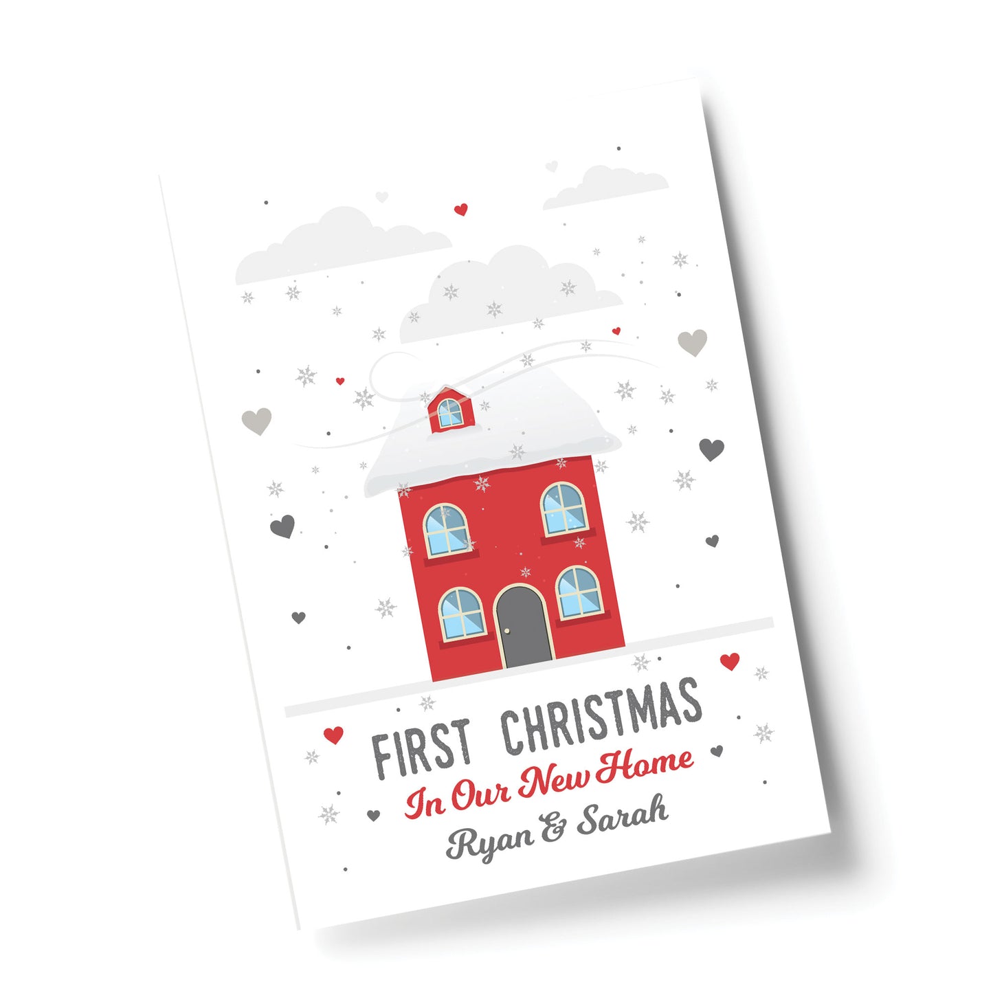 Personalised First 1st Christmas In Our New Home Print Decor