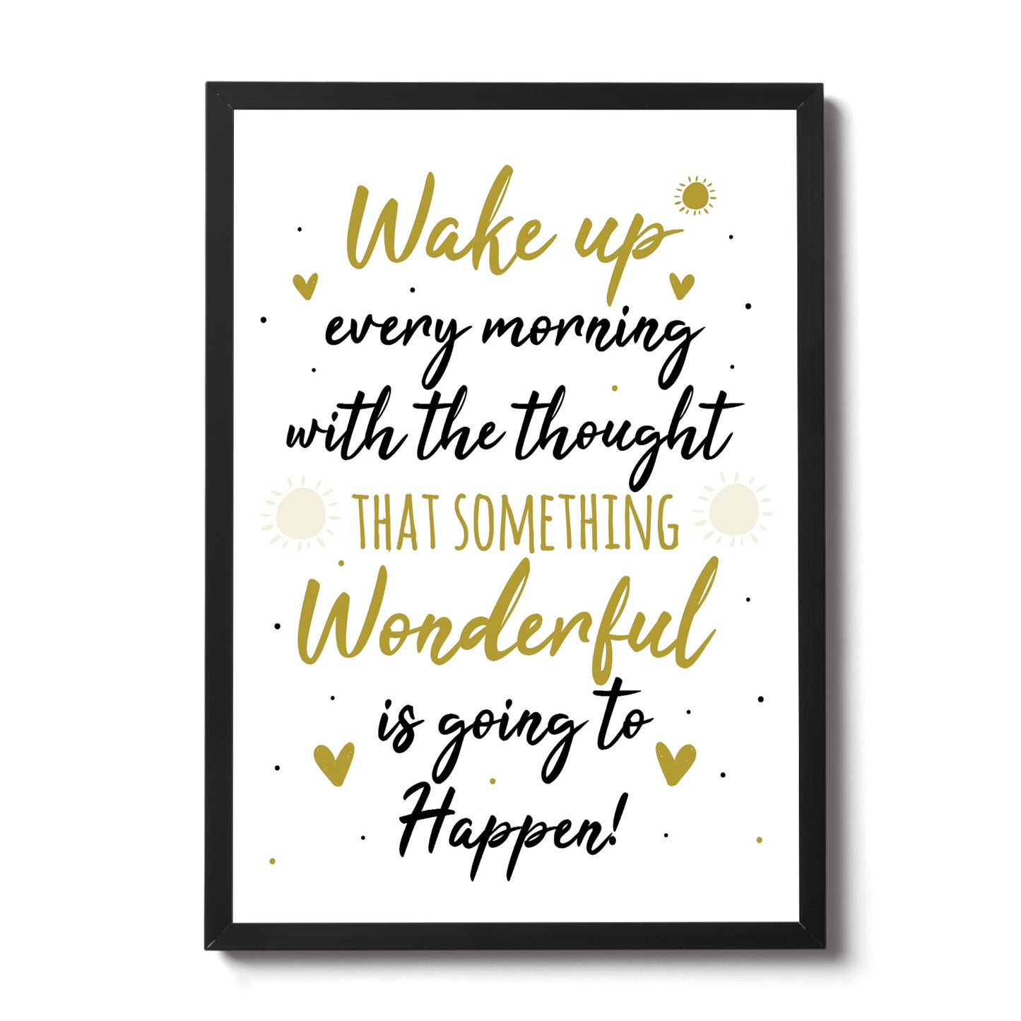 Inspirational Motivational Positive Quote Framed Print Birthday