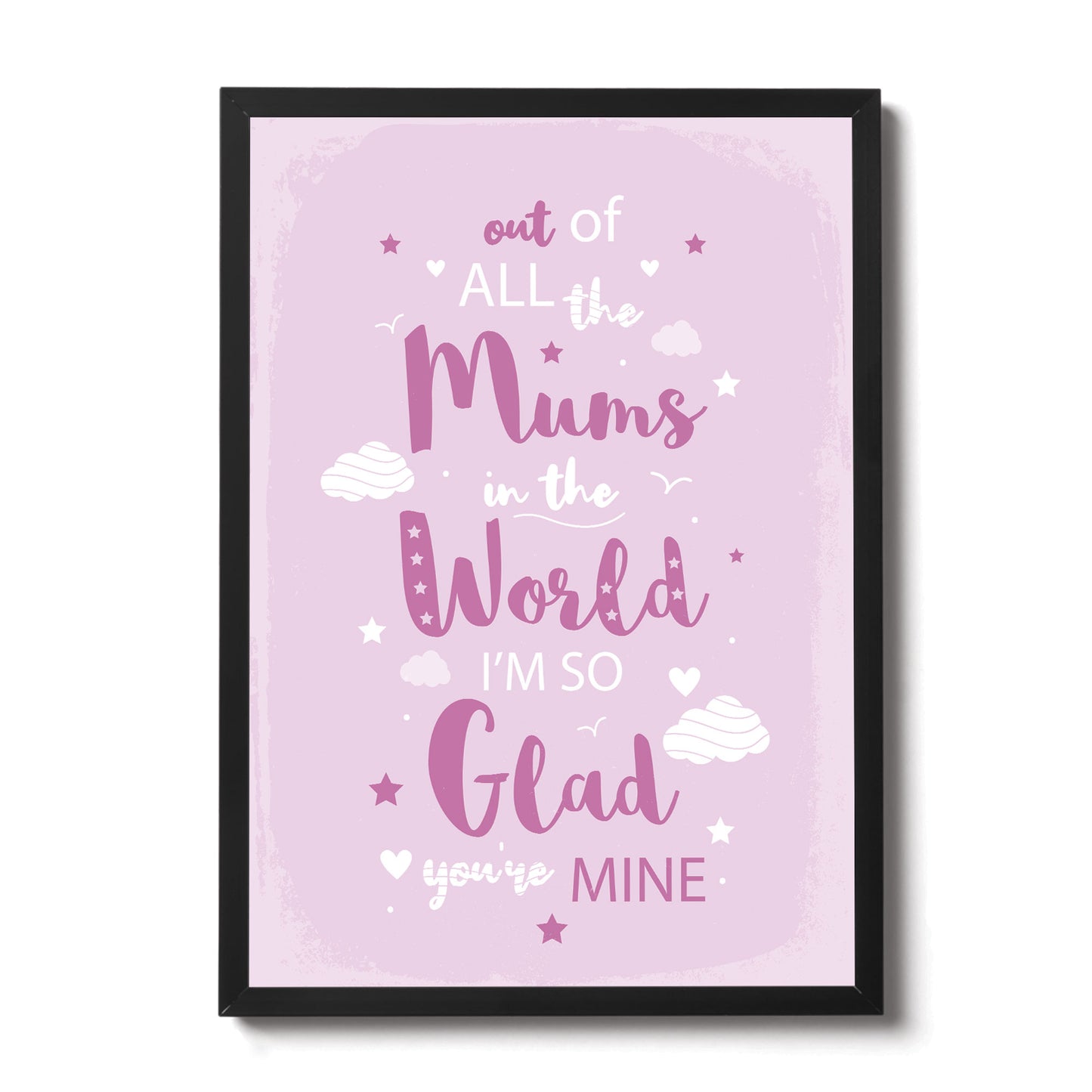 FRAMED MUM Print Birthday Gift For Mum Gift From Daughter Son