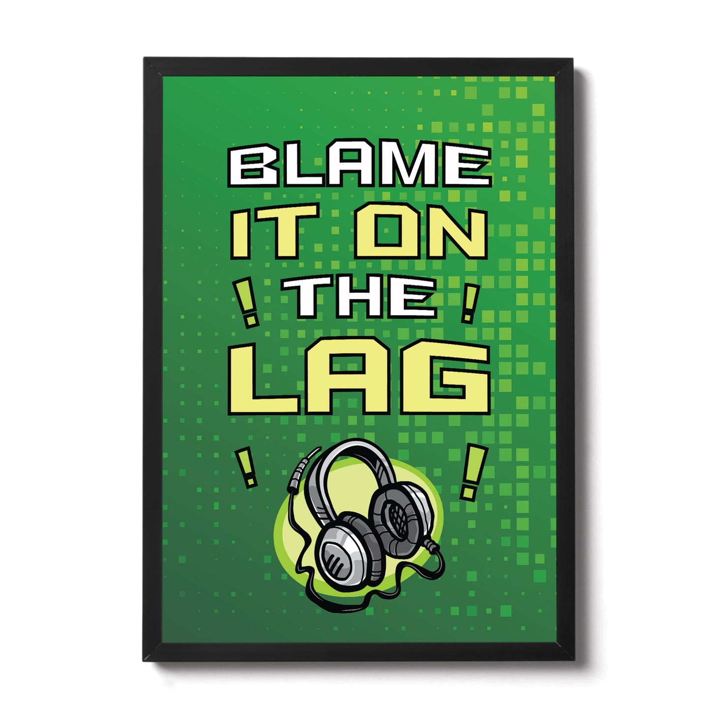 Framed Gaming Print For Bedroom Man Cave Gamer Gift Wall Art