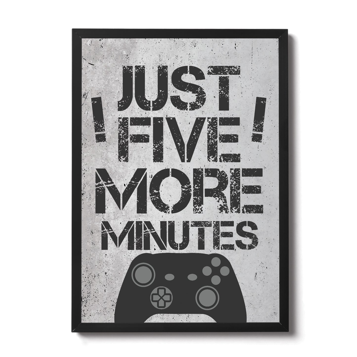 FRAMED Gaming Print For Boys Bedroom Man Cave Sign Gamer Gift