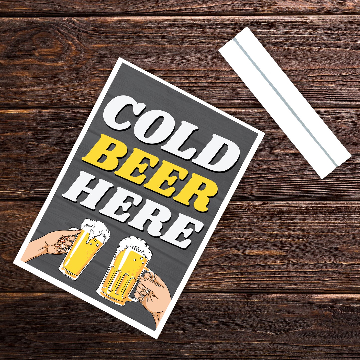 COLD BEER HERE Funny Bar Signs And Plaques Man Cave Bar Pub Sign