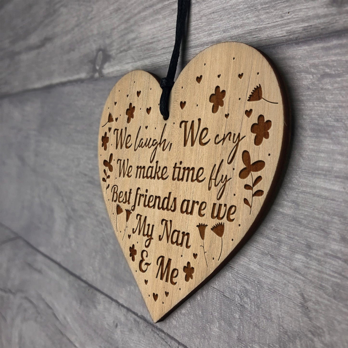 Nan Gifts Birthday Christmas BEST FRIEND GIFT Engraved Heart
