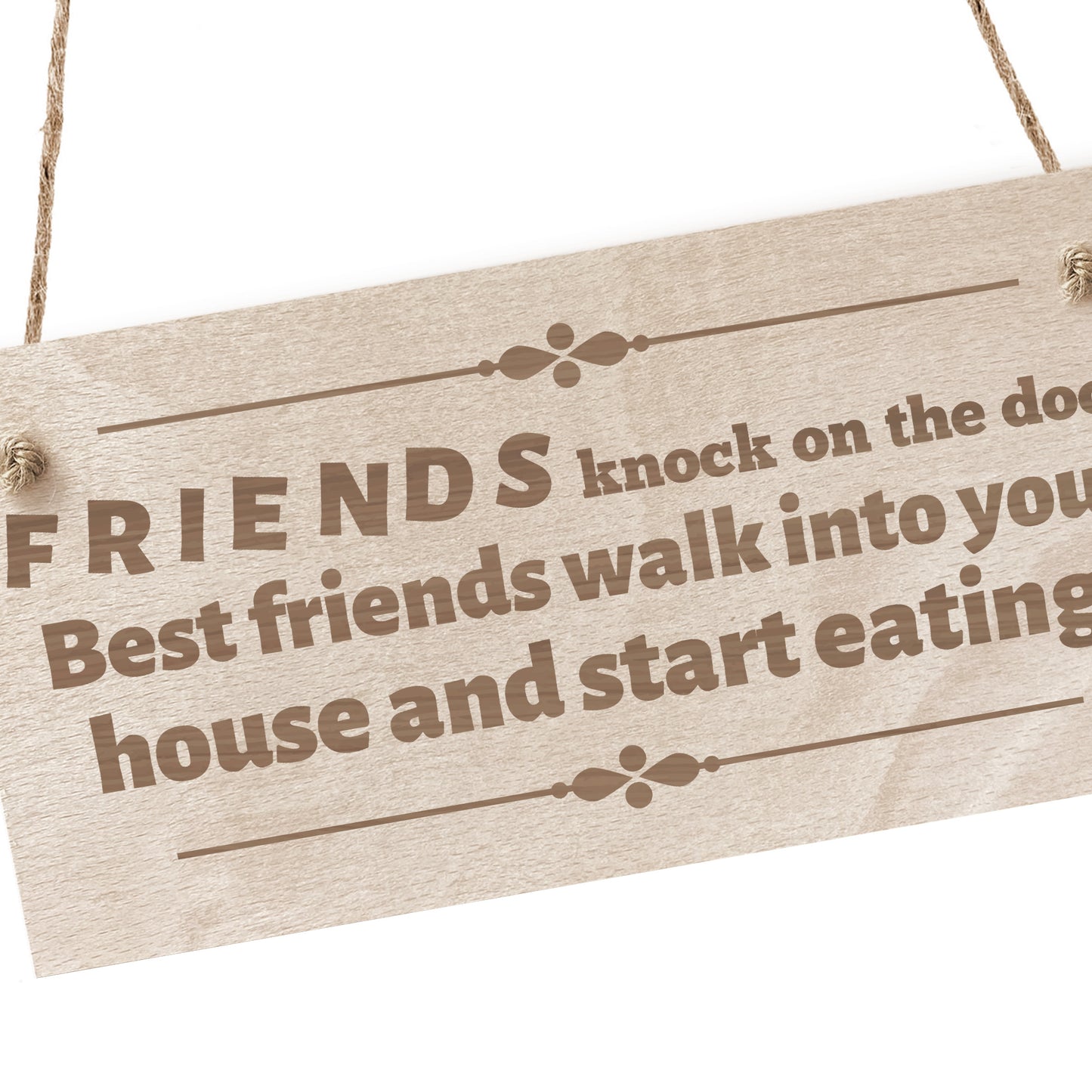 Funny FRIENDSHIP Gift Wooden Hanging Sign Best Friend Gifts