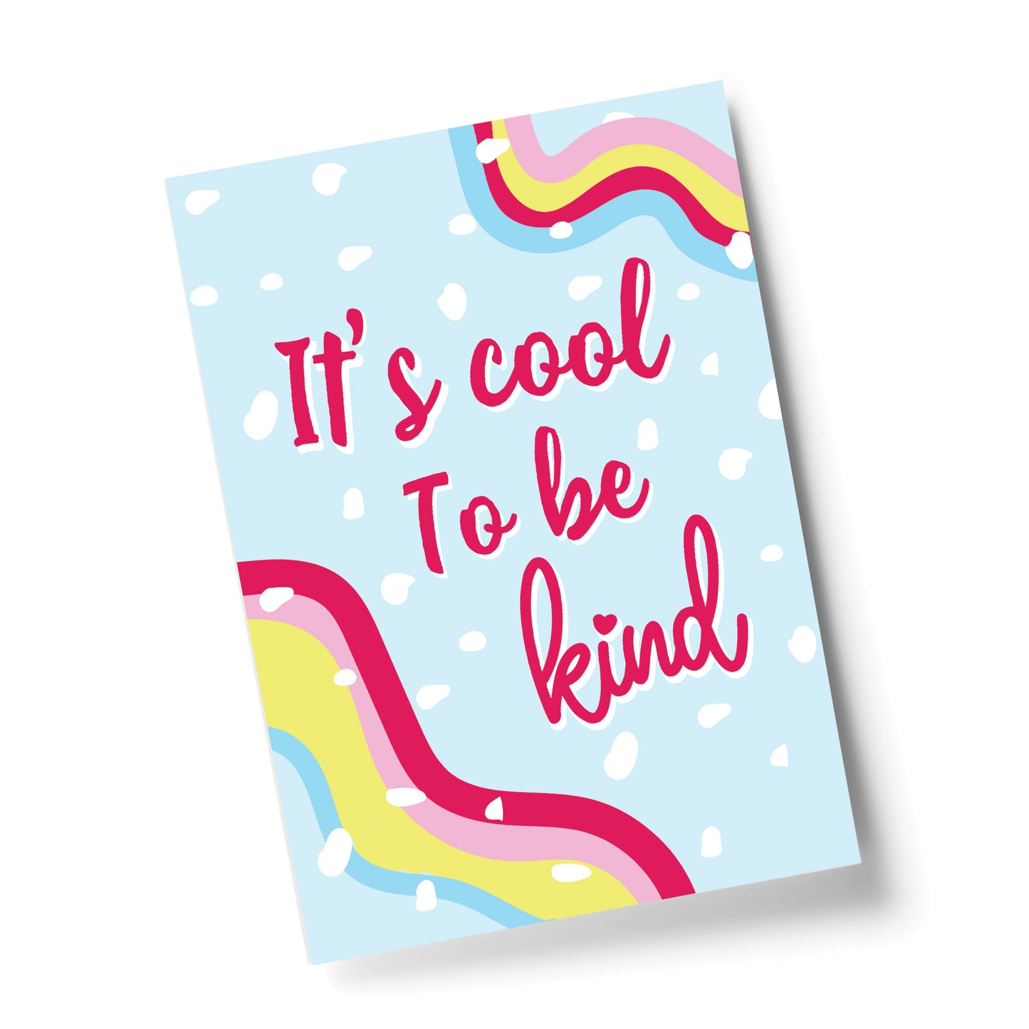 Inspirational Print Motivational Poster Cool To Be Kind Wall Art