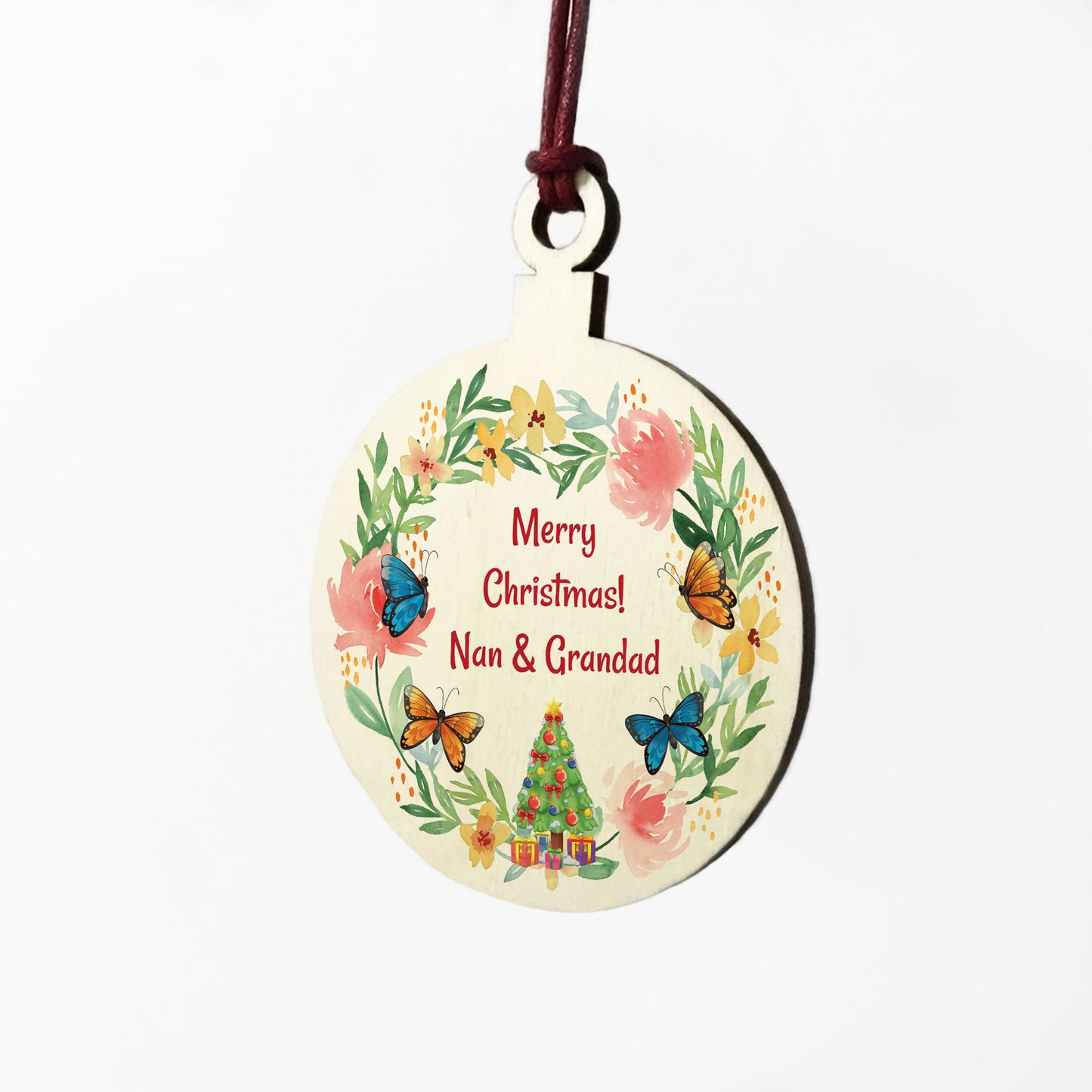 Personalised Merry Christmas Gift For Nan Grandad Mum Dad Auntie