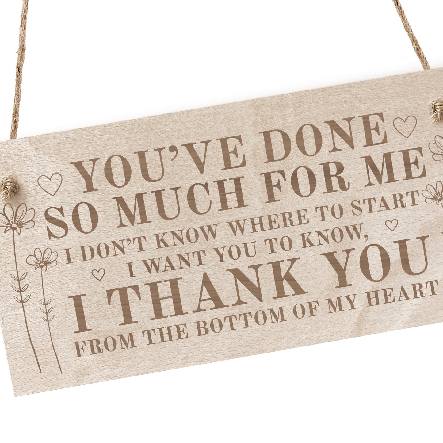 Thank You Gift For Best Friend Him Her Teacher Engraved Sign