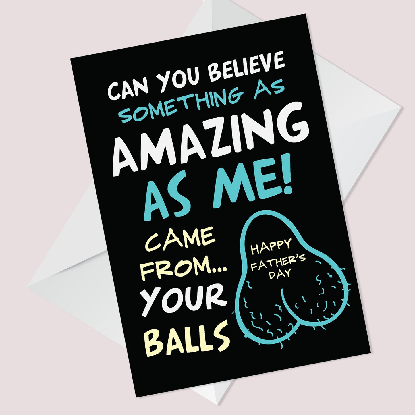 Novelty Fathers Day Card For Dad From Daughter Son Funny Joke