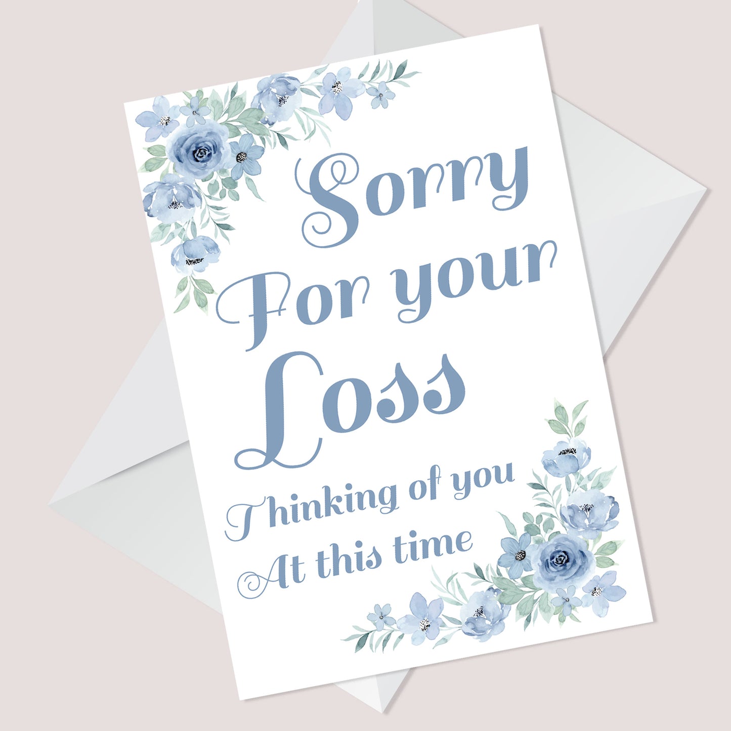 Sorry For Your Loss Sympathy Floral Condolences Bereavement Card