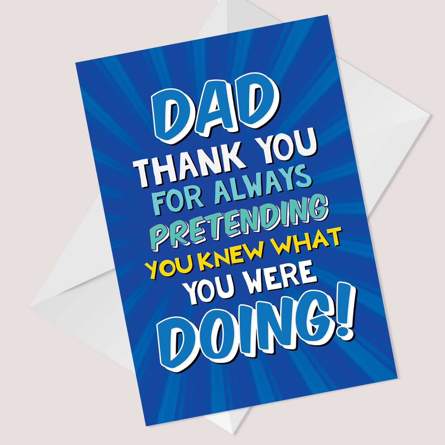 Funny Dad Card Birthday Card For Dad From Daughter Son Funny