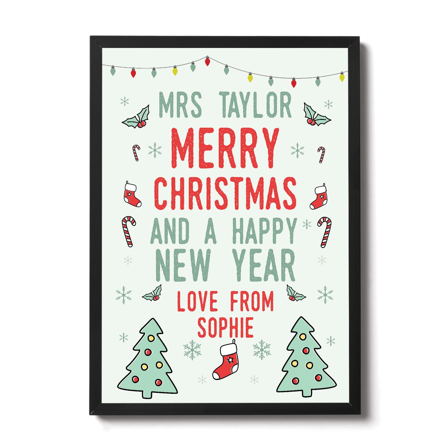 Christmas Gift For Teacher Teaching Assistant PERSONALISED Gift