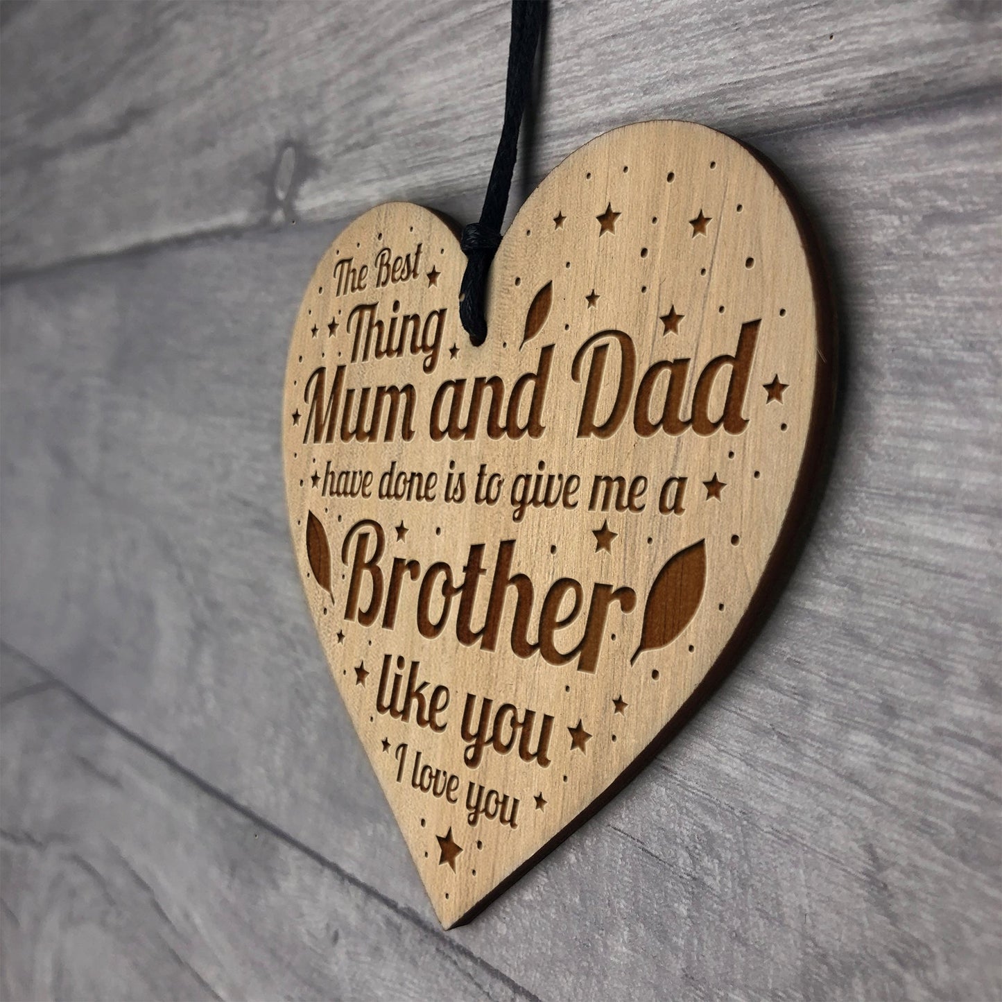 Brother Gifts THANK YOU Brother Gifts From Sister Engraved Heart