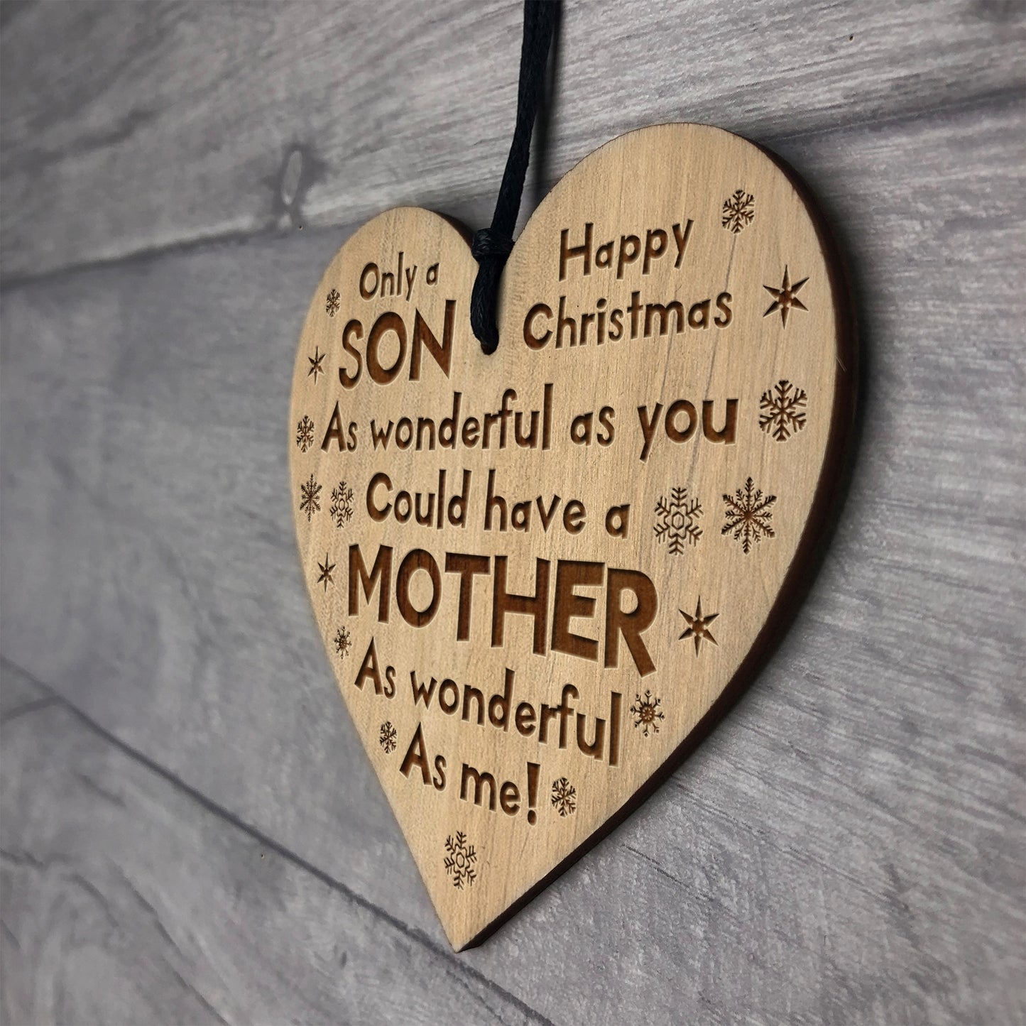 Funny Christmas Gift For Son Engraved Heart Son Gifts For Him