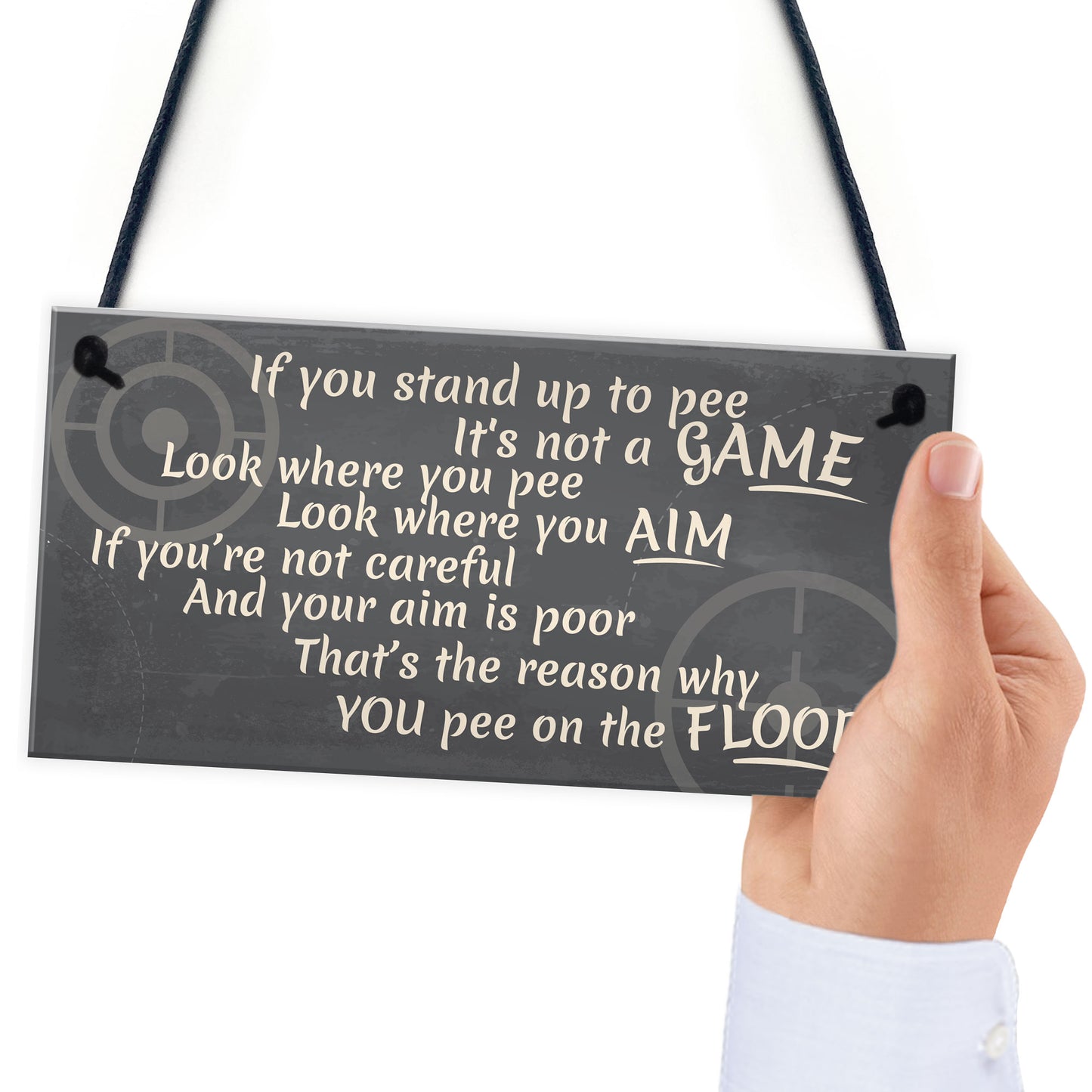Funny Stand Up To Pee Vintage Bathroom Door Toilet Wall Sign Art