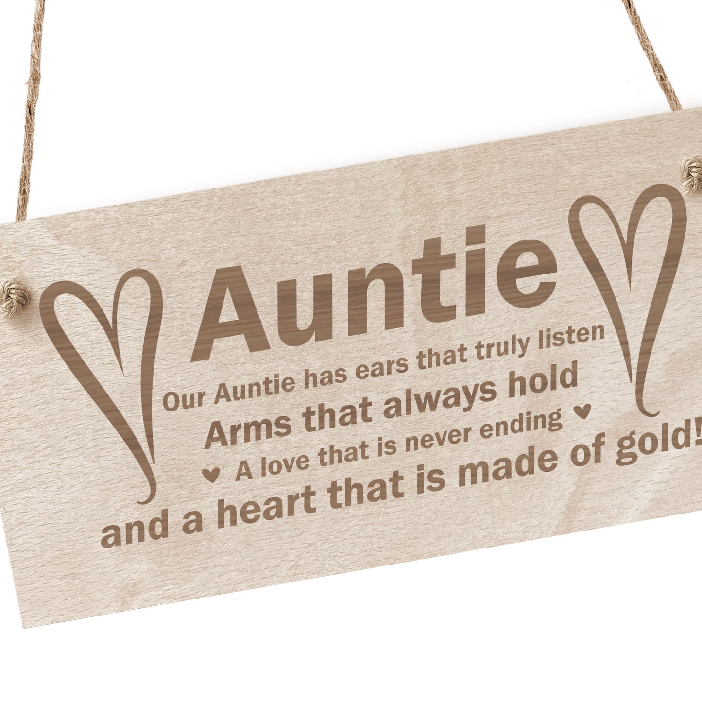 Auntie Gifts Aunt Aunty Birthday Christmas Gifts Wood Sign Gift