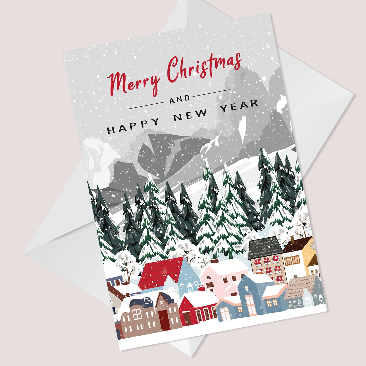 Merry Christmas Happy New Year Card Christmas Card For Friends