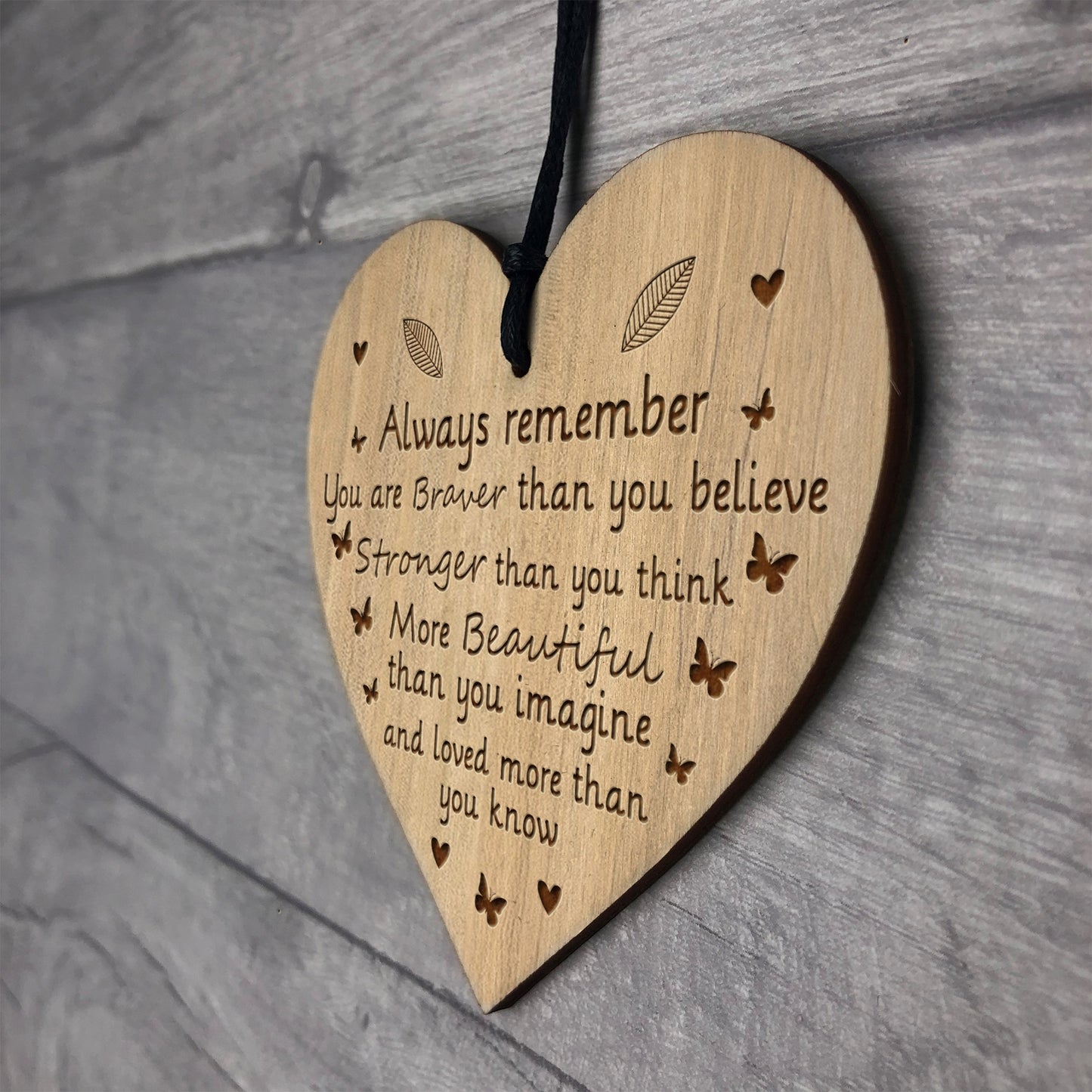 Best Friend Sign Friendship Gift Engraved Heart Motivativational