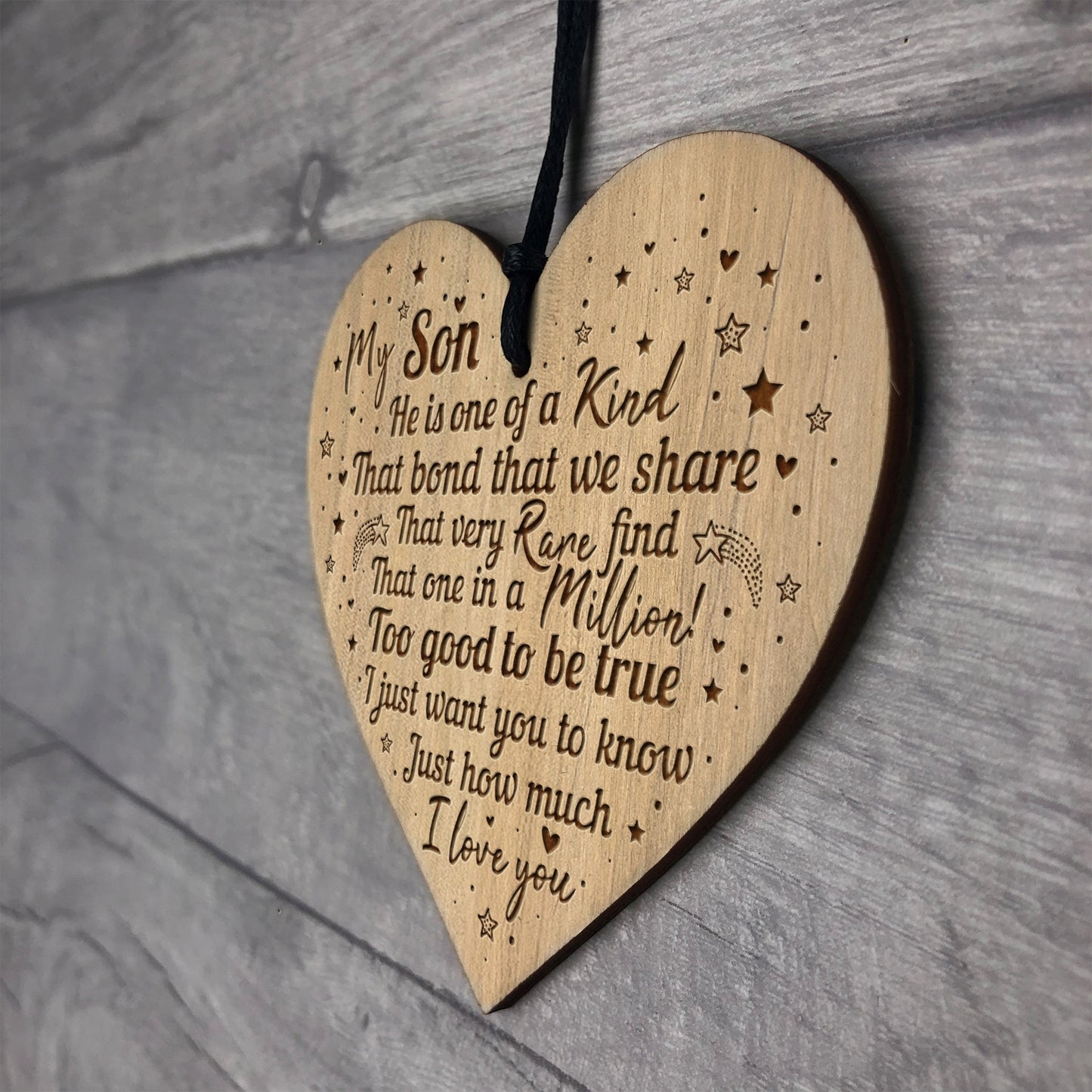Gift For Son From Mum Dad Engraved Heart 16th 18th 21st Birthday