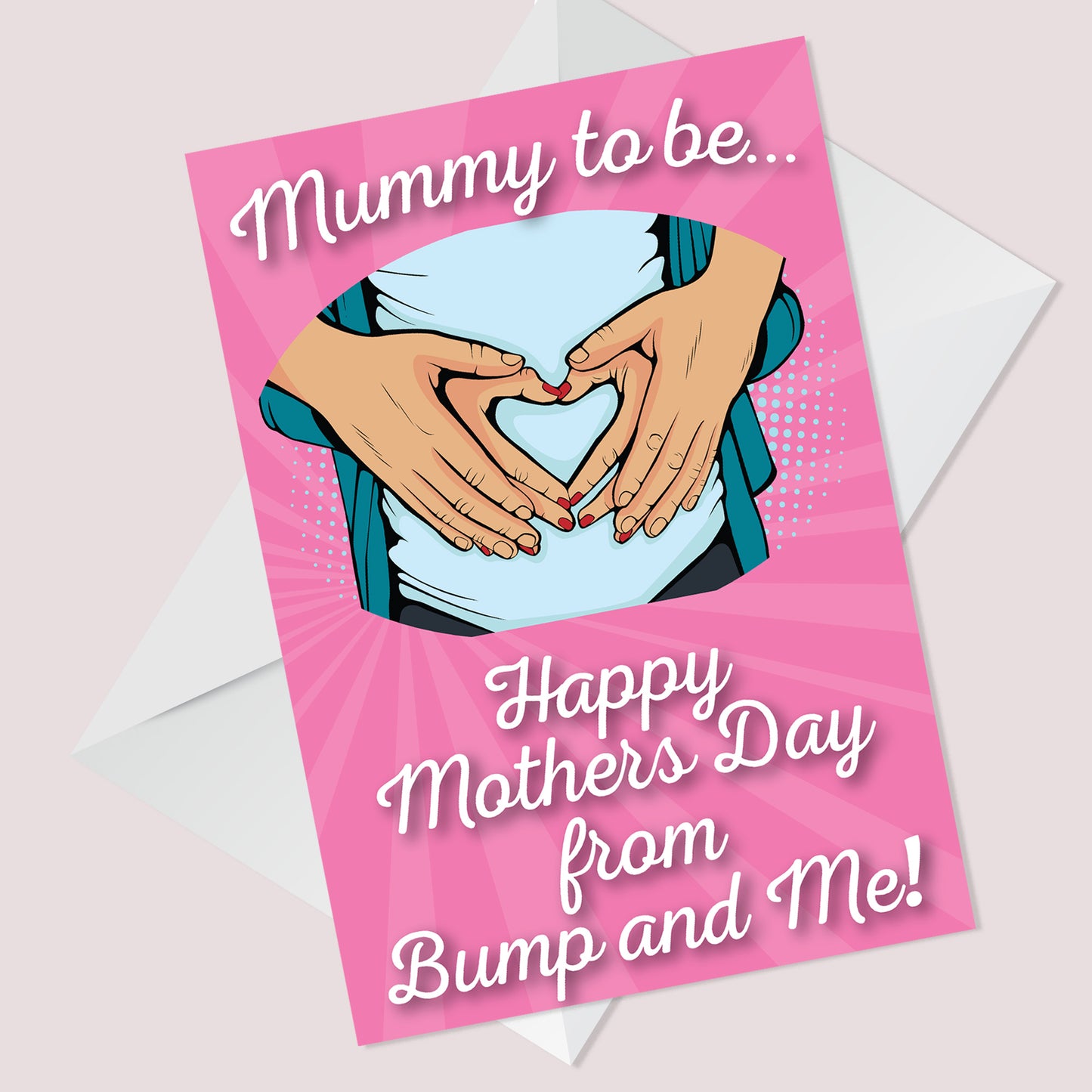 Mummy to Be Mothers Day Card From Baby Bump Cute Card