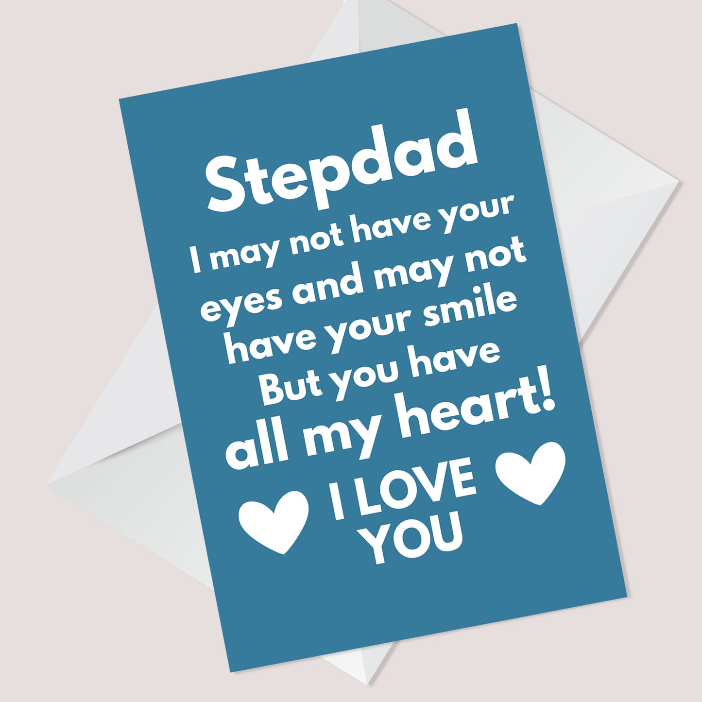 Stepdad Fathers Day Birthday Card Novelty Greetings Card