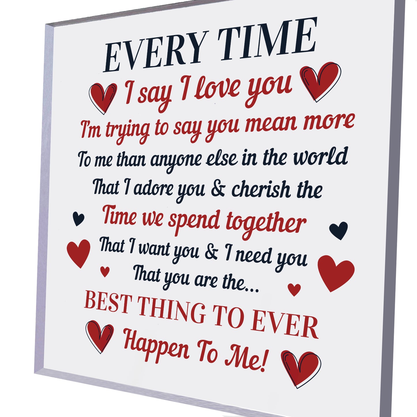 Anniversary Gift For Husband Wife Acrylic Plaque Valentines Gift
